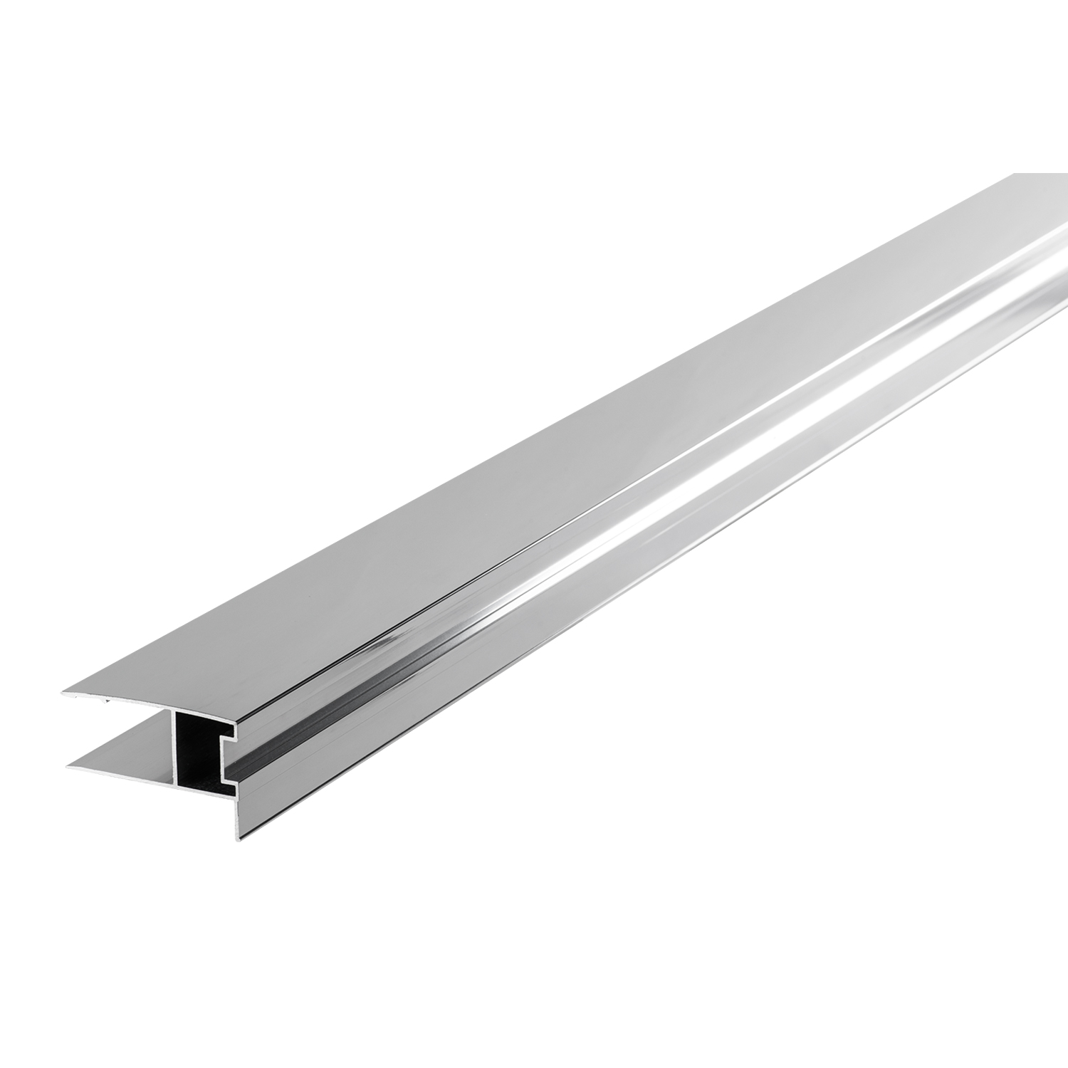 Kompenzacijski U-profil Voxort Blue za kabine/vrata, 6 cm, krom, h-2000