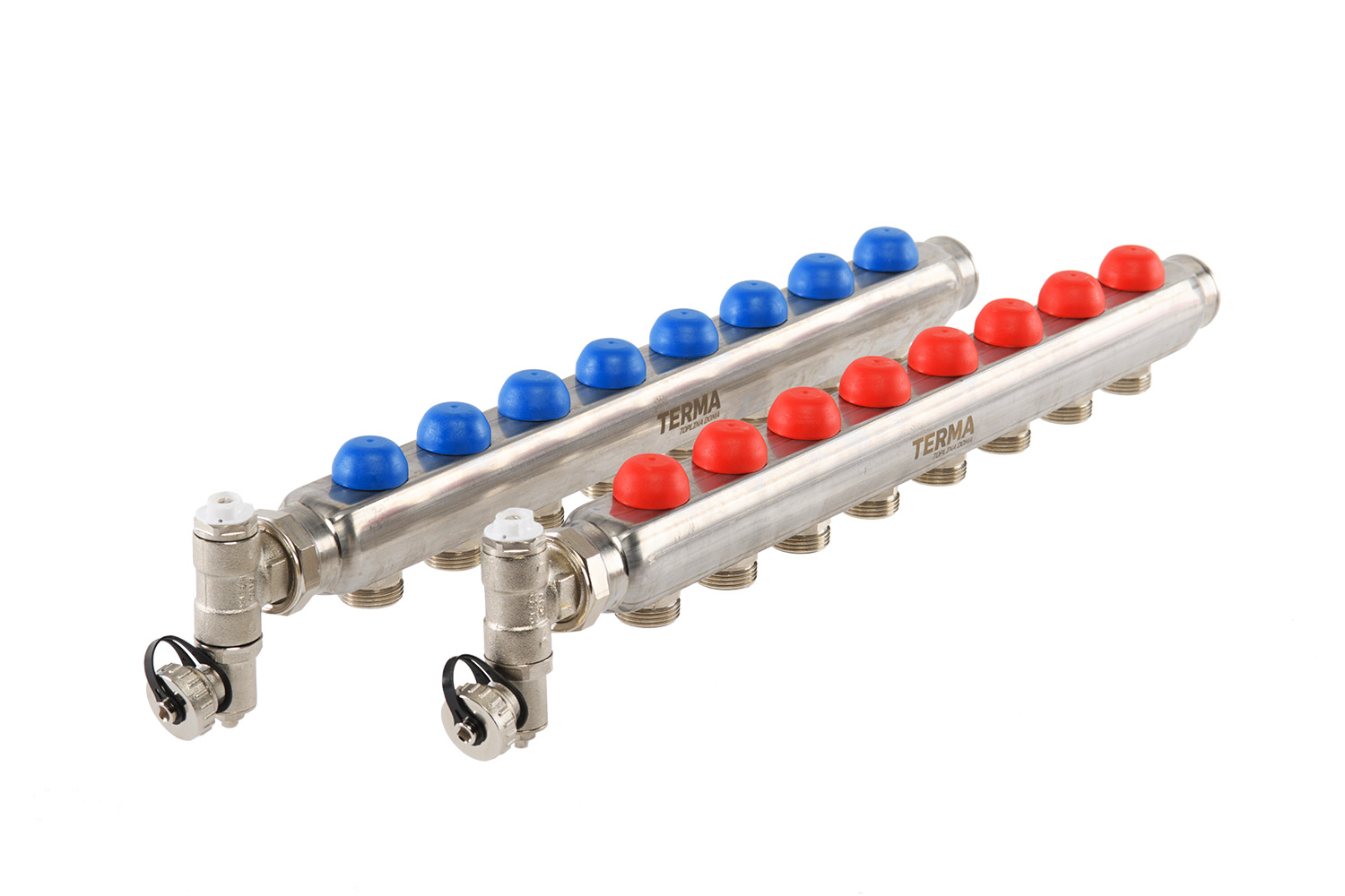 Razdjelnik za podno grijanje Terma TT, s ventilima,  8 krugova