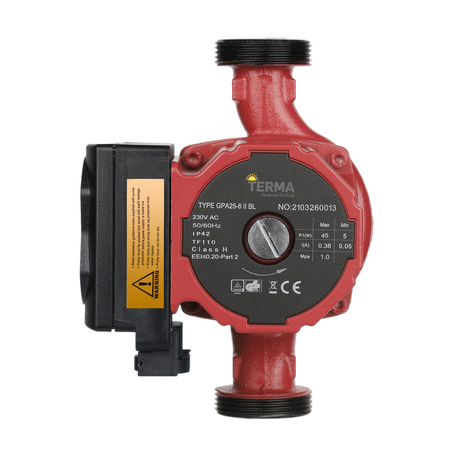 Pumpa cirkulaciona elektronska Terma, 32-60, 180 mm, za sustave grijanja