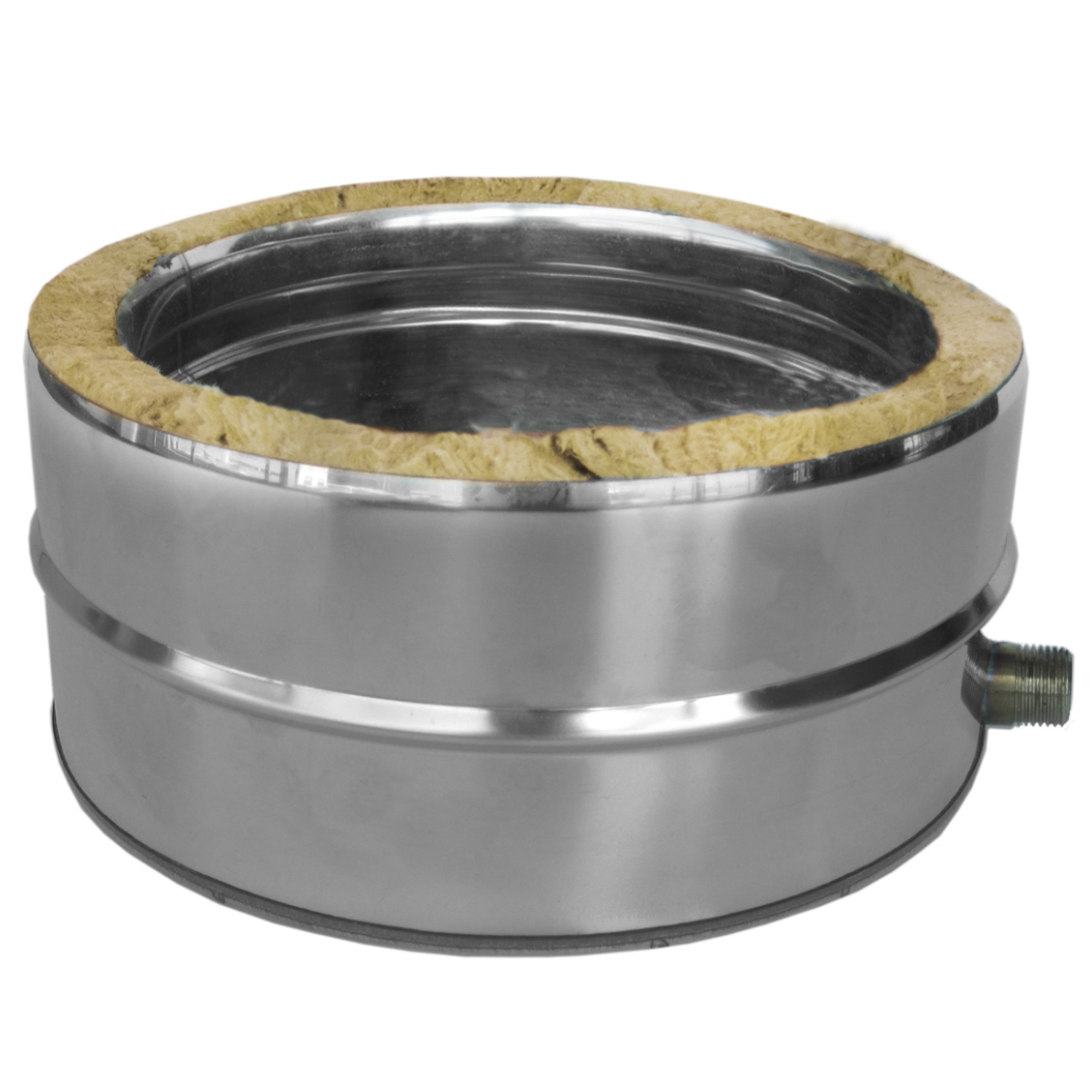 Dimovod Terma Inox odvajač kondenzata izolirani, s bočnim otvorom, 100/150