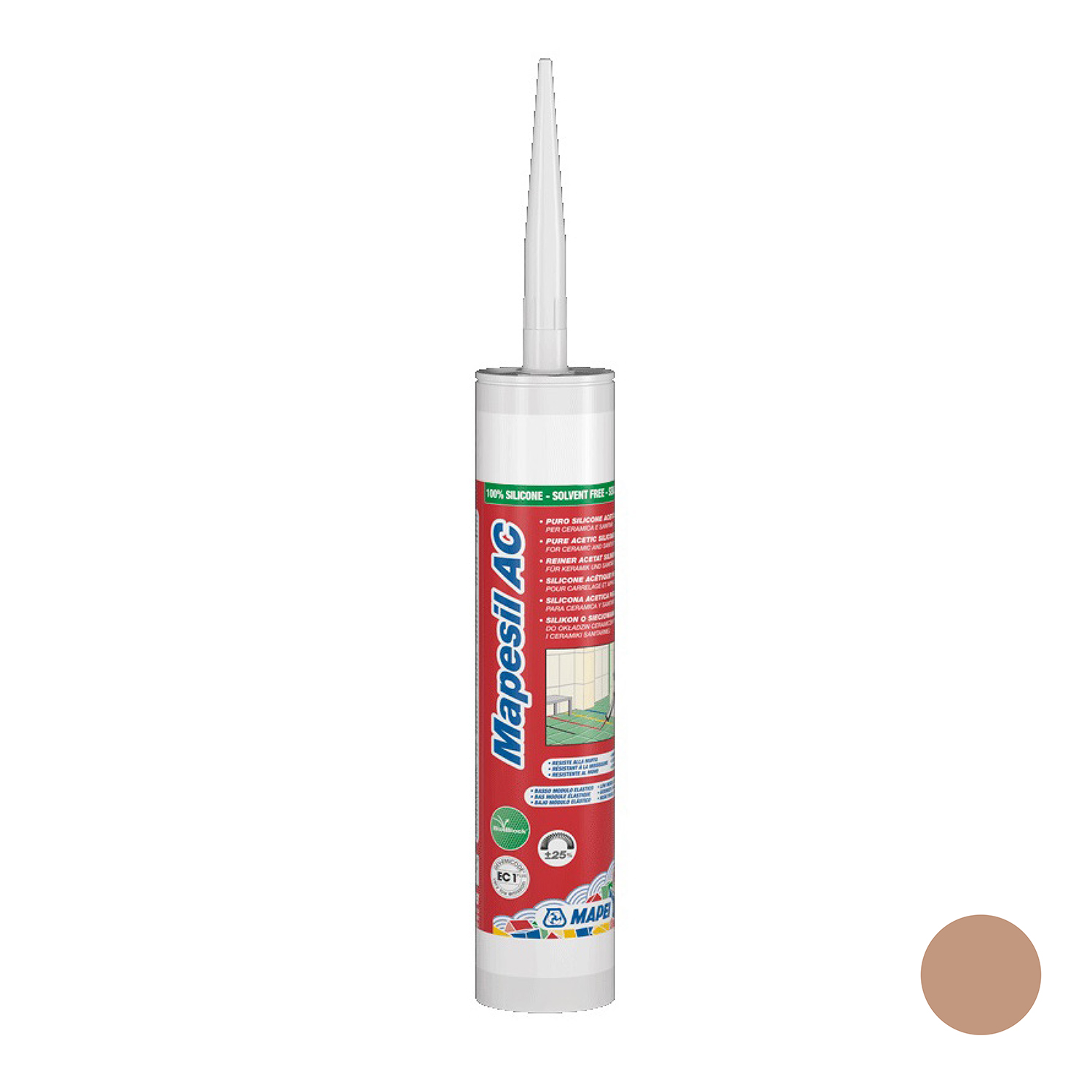 Silikon sanitarni Mapei Mapesil AC N.141 Caramel, 310 ml