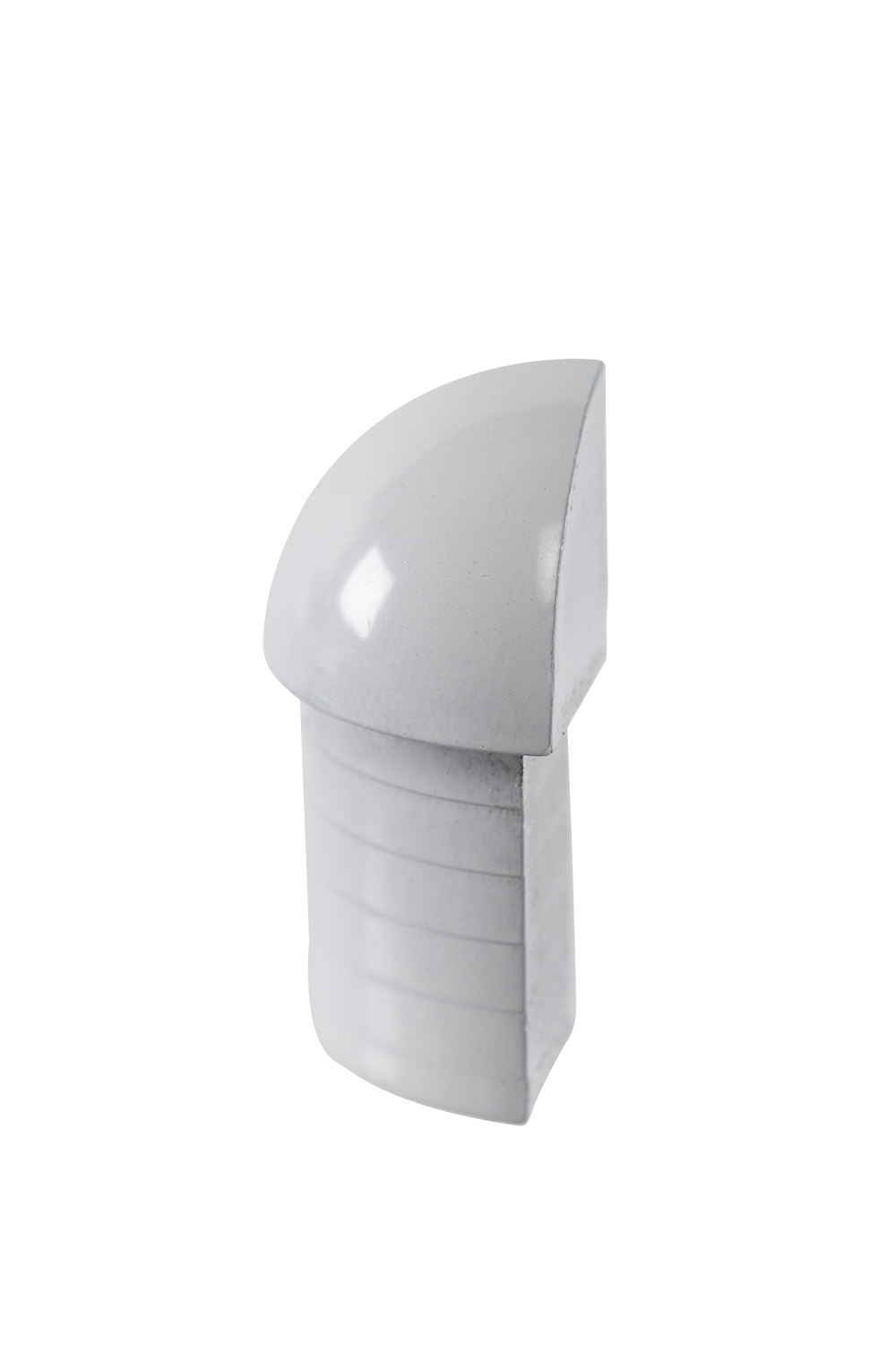 Kut vanjski za zaobljenu lajsnu Voxort Round White, aluminijski, 12 mm