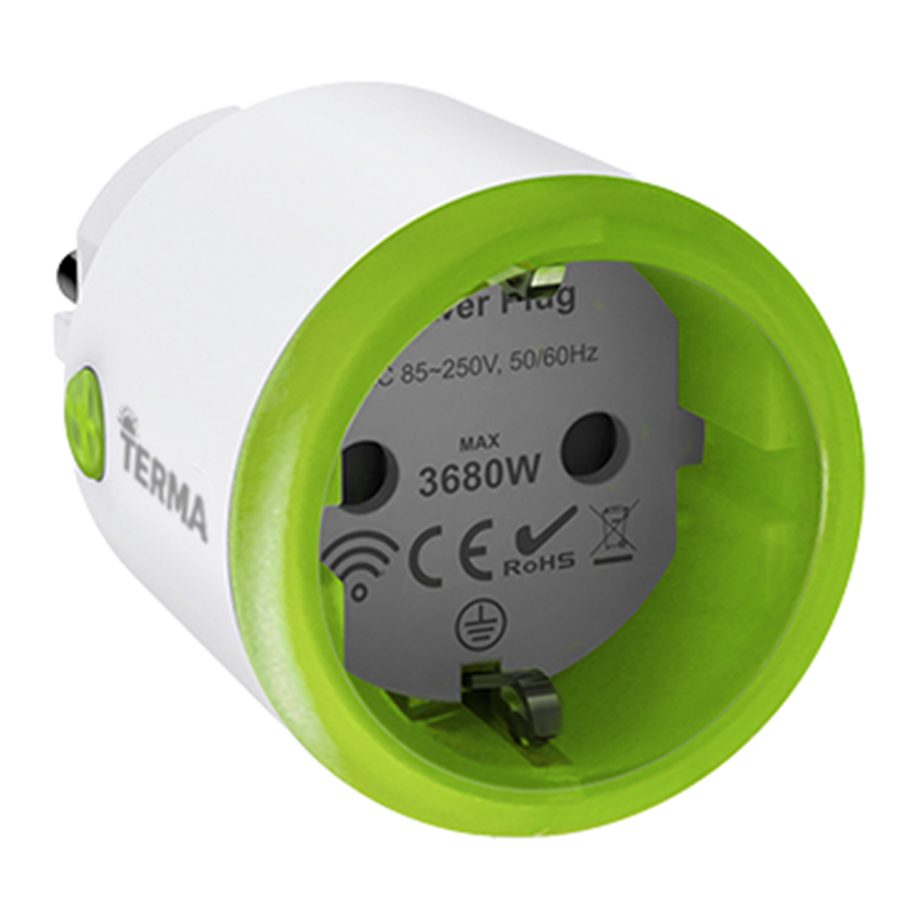Pametna Wifi utičnica Terma TPLUG (mx 3,68 kW, mjeri potrošnju struje)