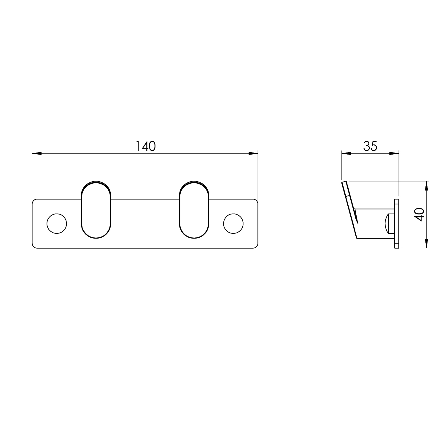 Vješalica Voxort 8000, 2/1, crna, zidna, C