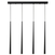Visilica od 12 W Zorra Lighting Iva linijska (3000 K, IP20, 750x30x600 mm) mat crna