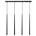 Visilica od 12 W Zorra Lighting Iva linijska (3000 K, IP20, 750x30x600 mm) biserno crna