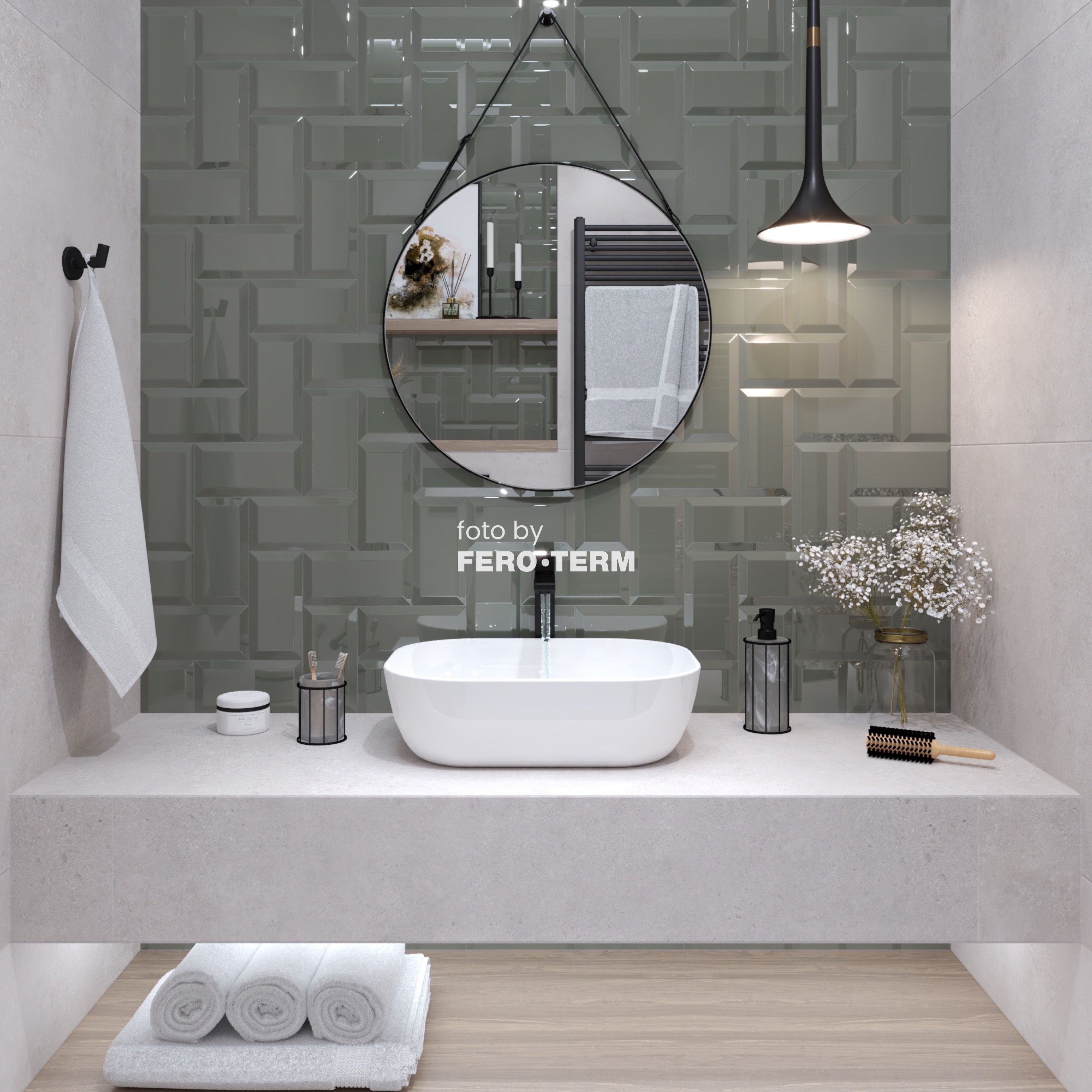 Čaša Voxort Ring, Black/White