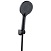 Tuš set Voxort Josie Black, 3 funkcije, crijevo tuša PVC 150 cm, crna