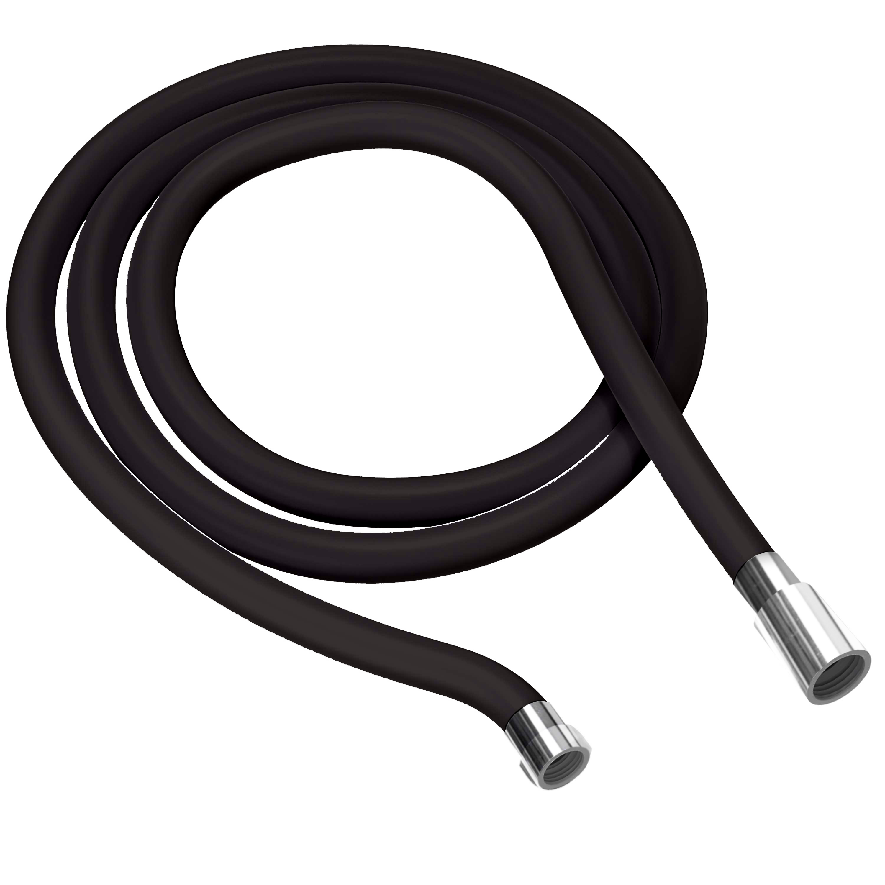 Tuš crijevo Voxort, blister,150cm, silikon, anti-twist, crna