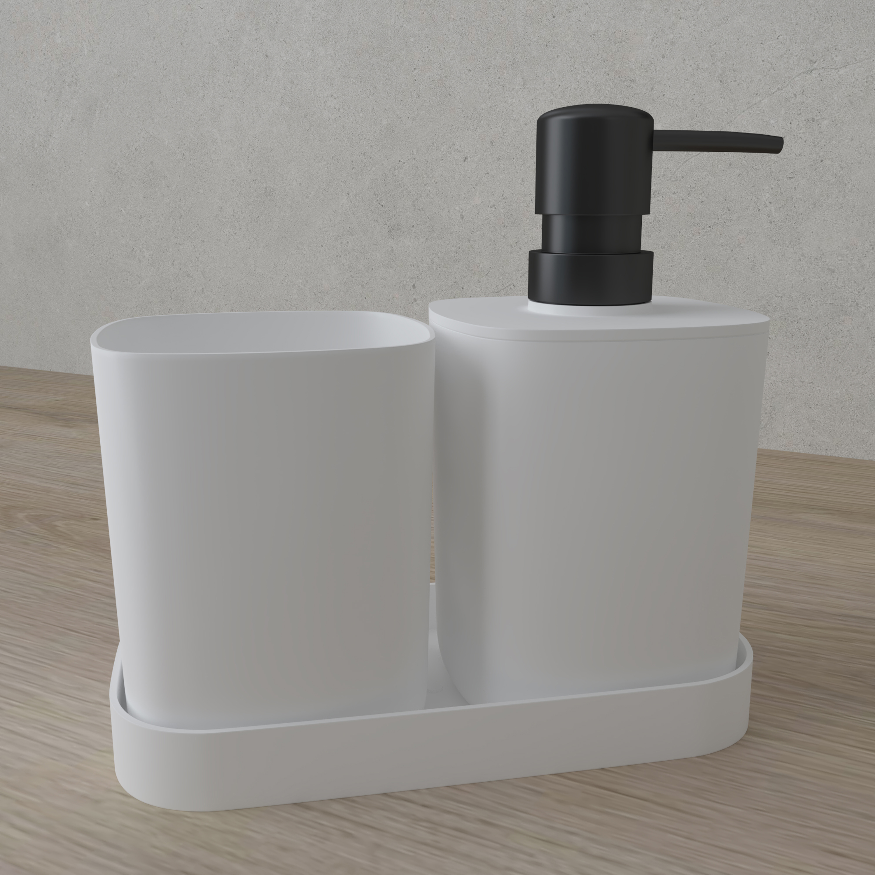 Set galanterije Voxort Iluvia 3/1, bijela