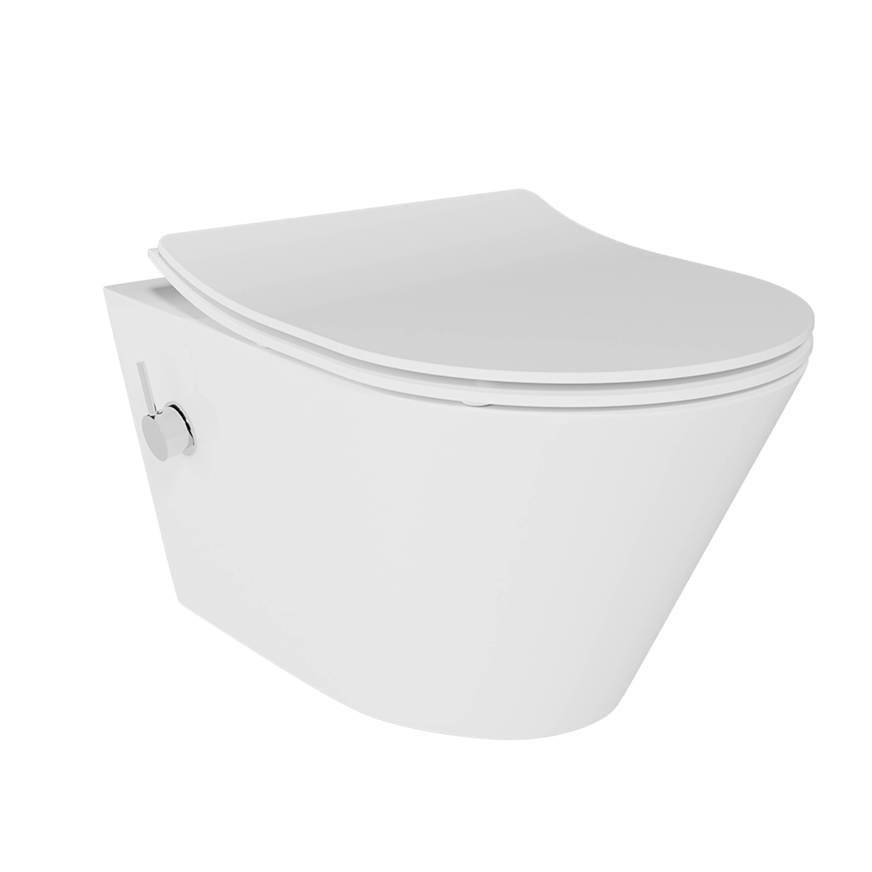 Toaletna školjka viseća s funkcijom bidea Concepto Eva Rimless,topla/hladna voda, max. 6 L, 53 cm