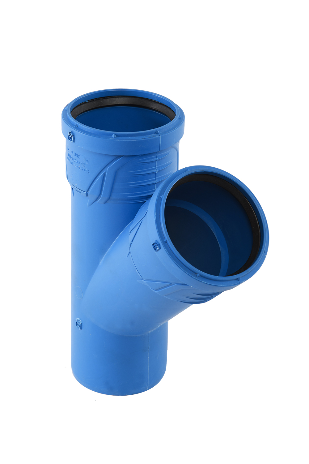 PP račva niskošumna Peštan S-line, 90/90 mm 45°