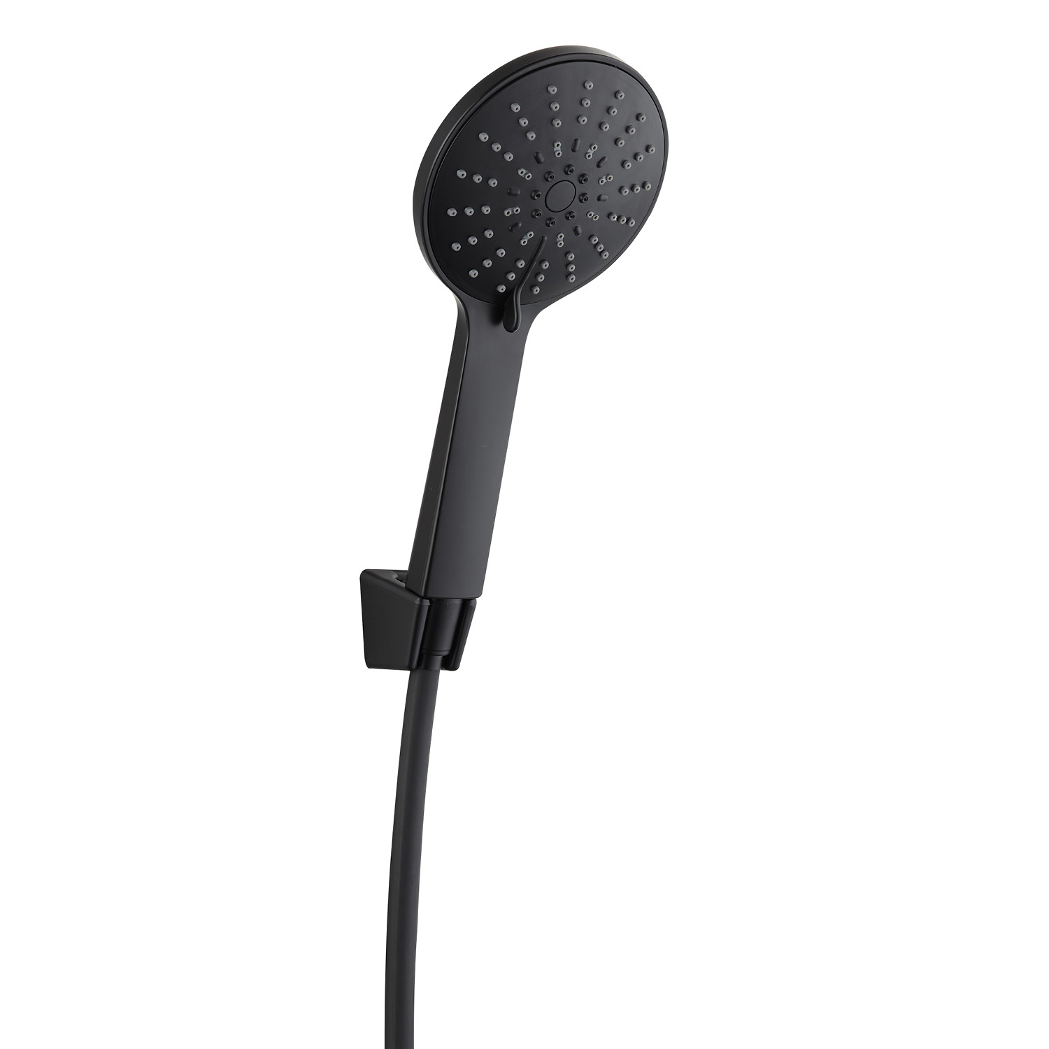 Tuš set Voxort Eva Black, 3 funkcije, crijevo tuša PVC 150 cm, crna