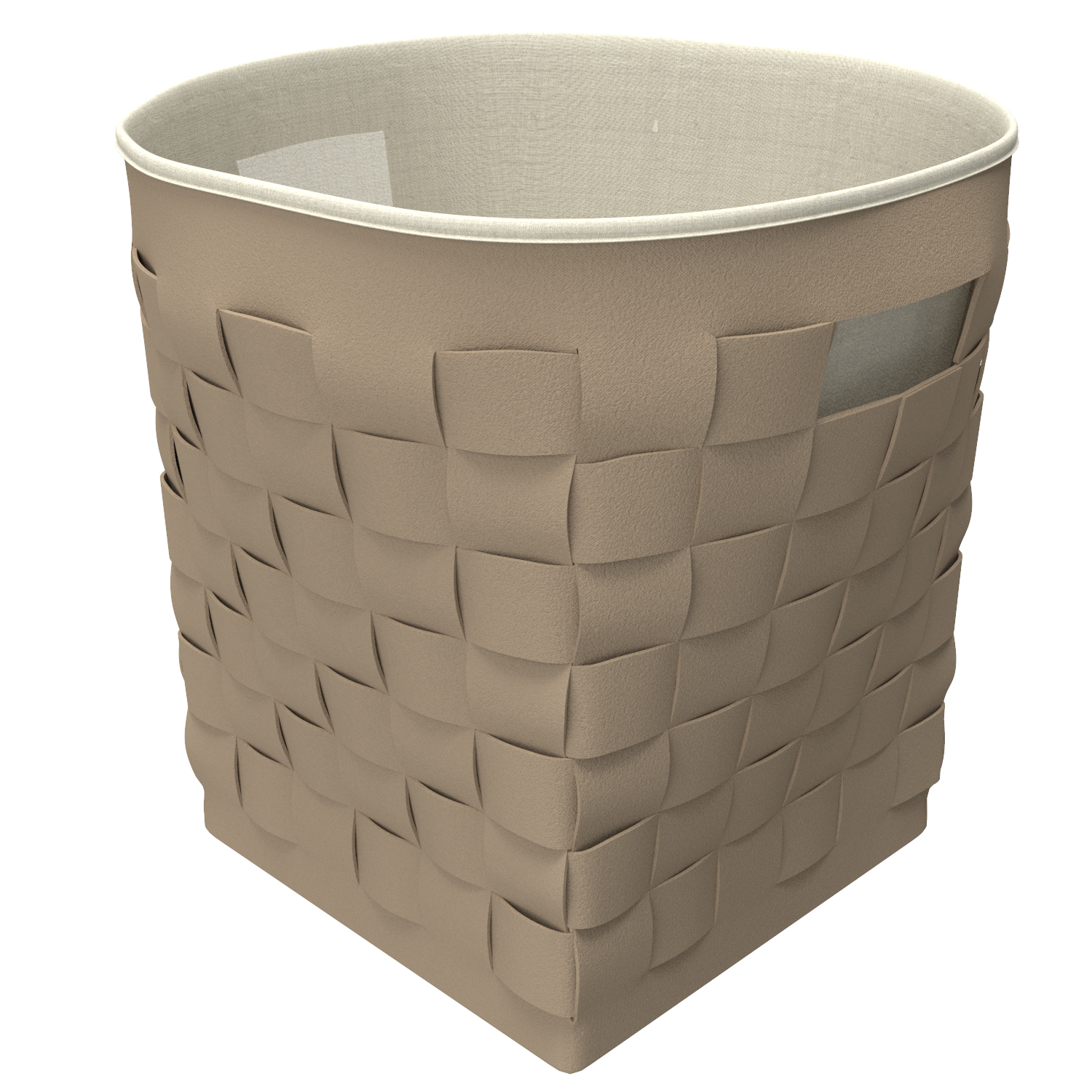 Košara za rublje Voxort, 45x45x65 cm, bež