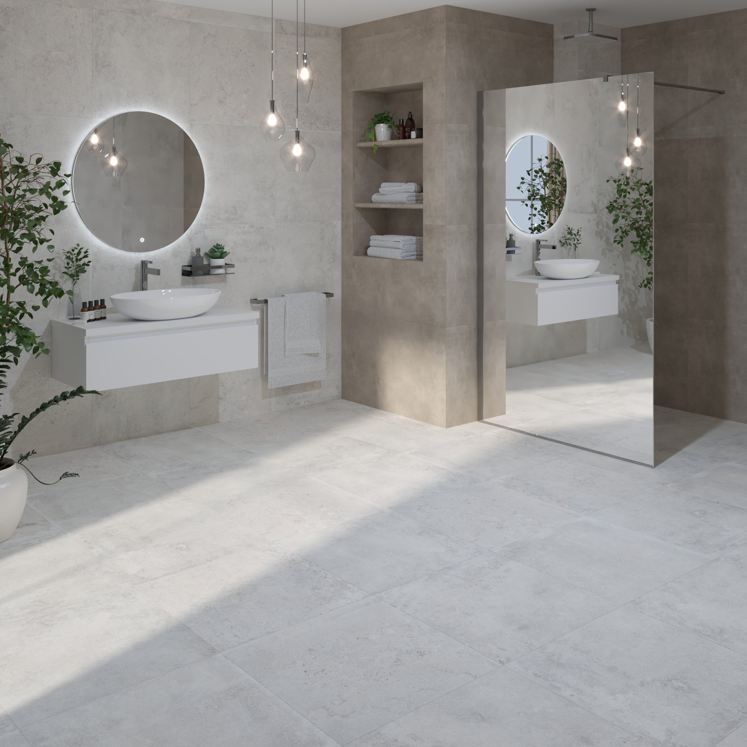 Tuš stranica samostojeća Voxort Blue, 120x200, ogledalo/krom, 8 mm