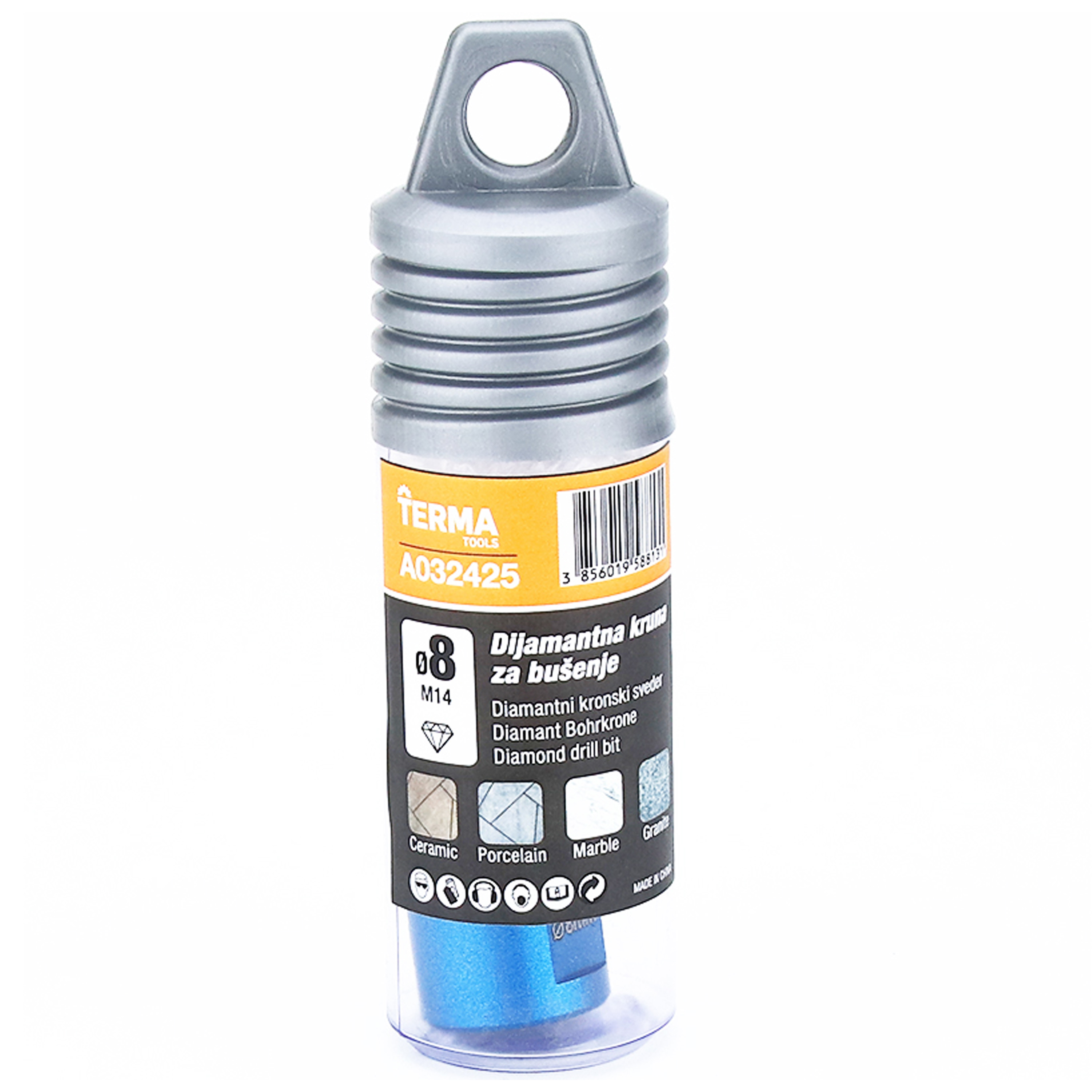 Dijamantna kruna TermaTools,  M14,  8 mm