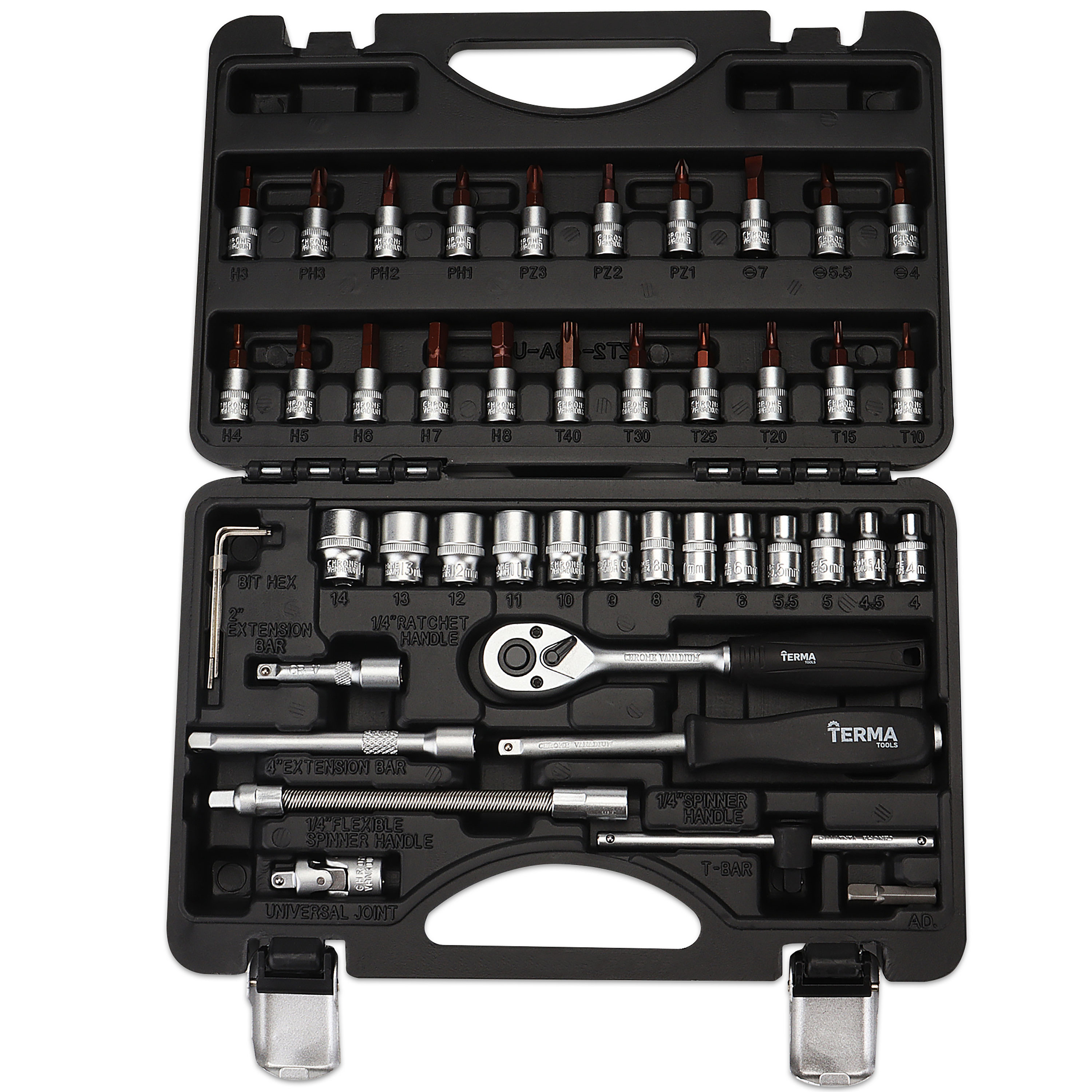 Nasadni ključevi TermaTools, komplet, 46 dijelni