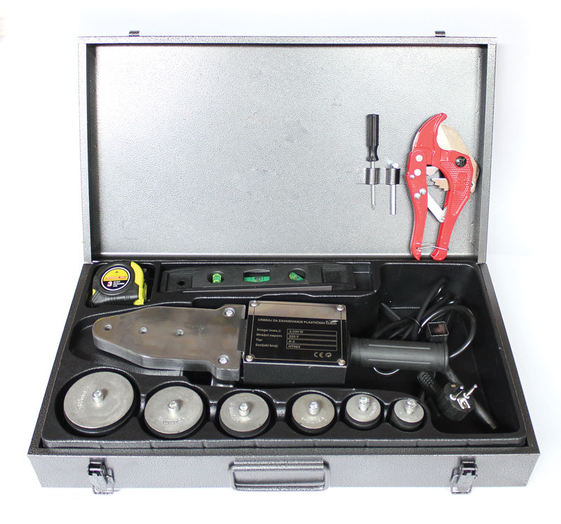 Aparat za zavarivanje PPR cijevi, 20-63 mm, komplet, 2200 W