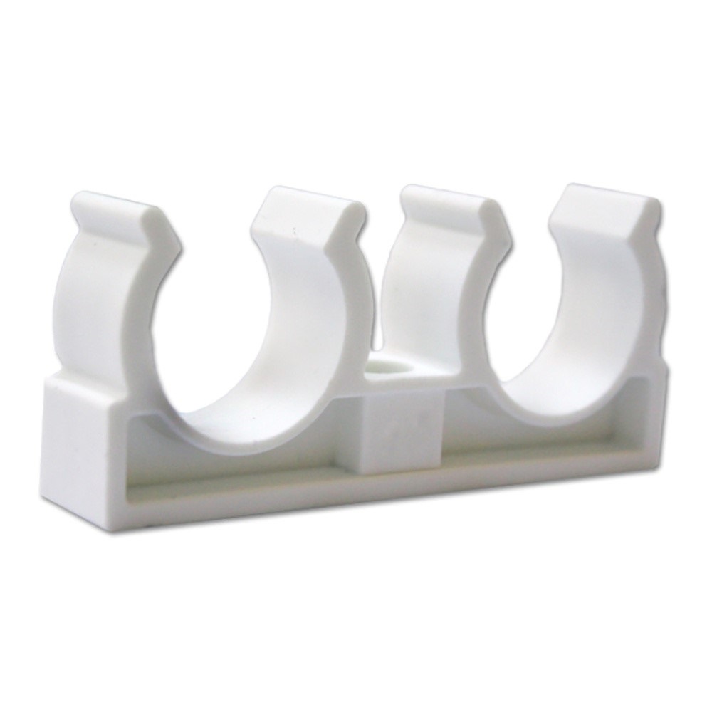 Obujmica cijevna dvostruka Terma, 10 mm, PVC