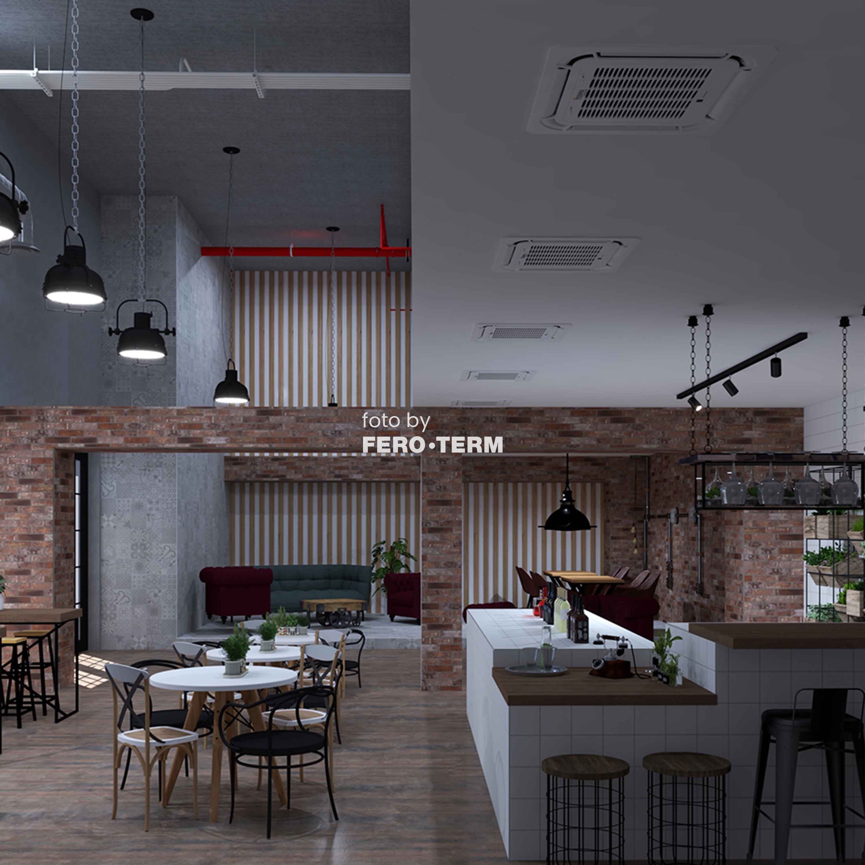 Ventilokonvektor kazetni stropni Terma FT2-750RA, panel, IC daljinski, 2-cijevni, 7.0/11.55 kW