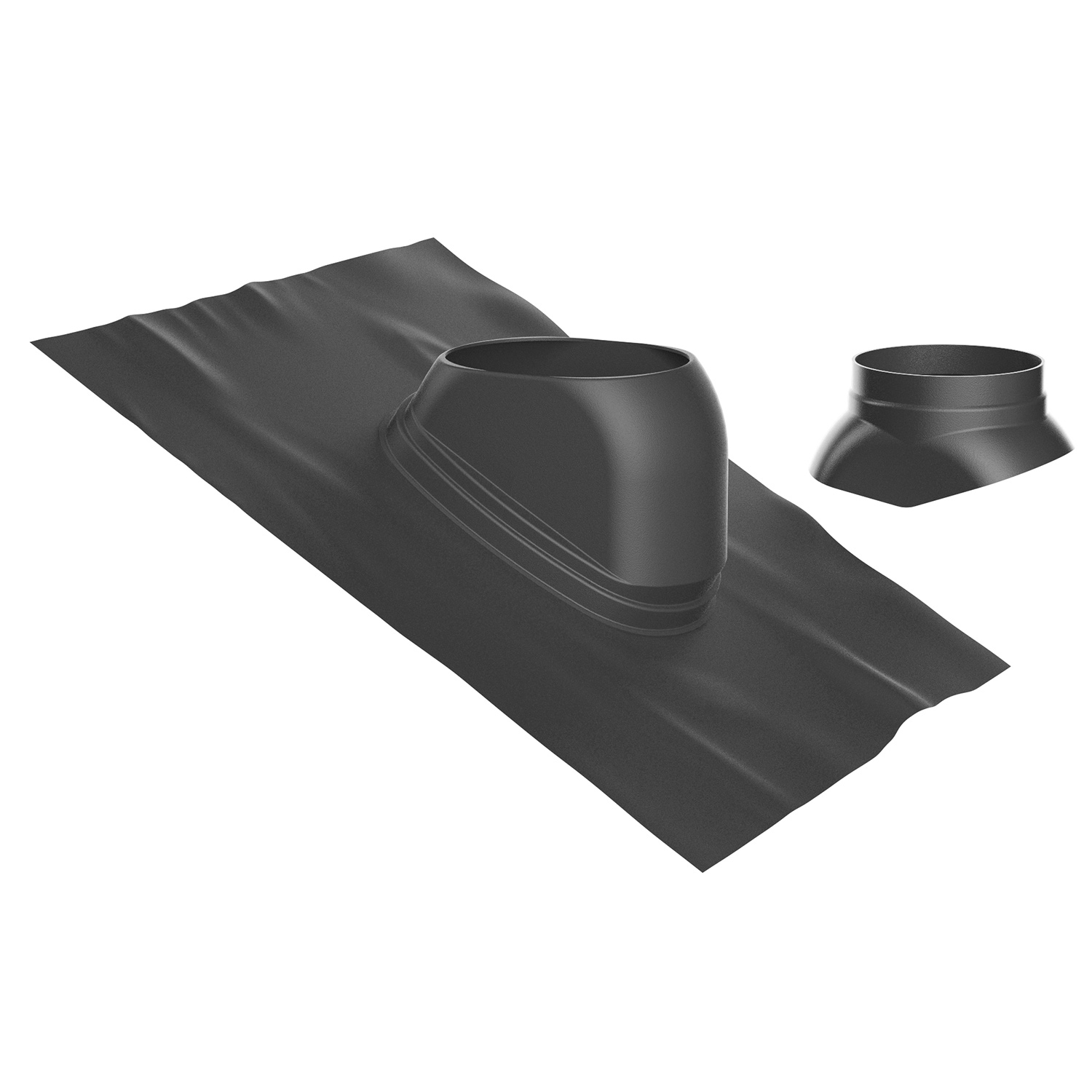 Kondenzacijski dimovod opšav Bosch AZB 925-B, 125 mm, 12°-45°, za kosi krov, crni