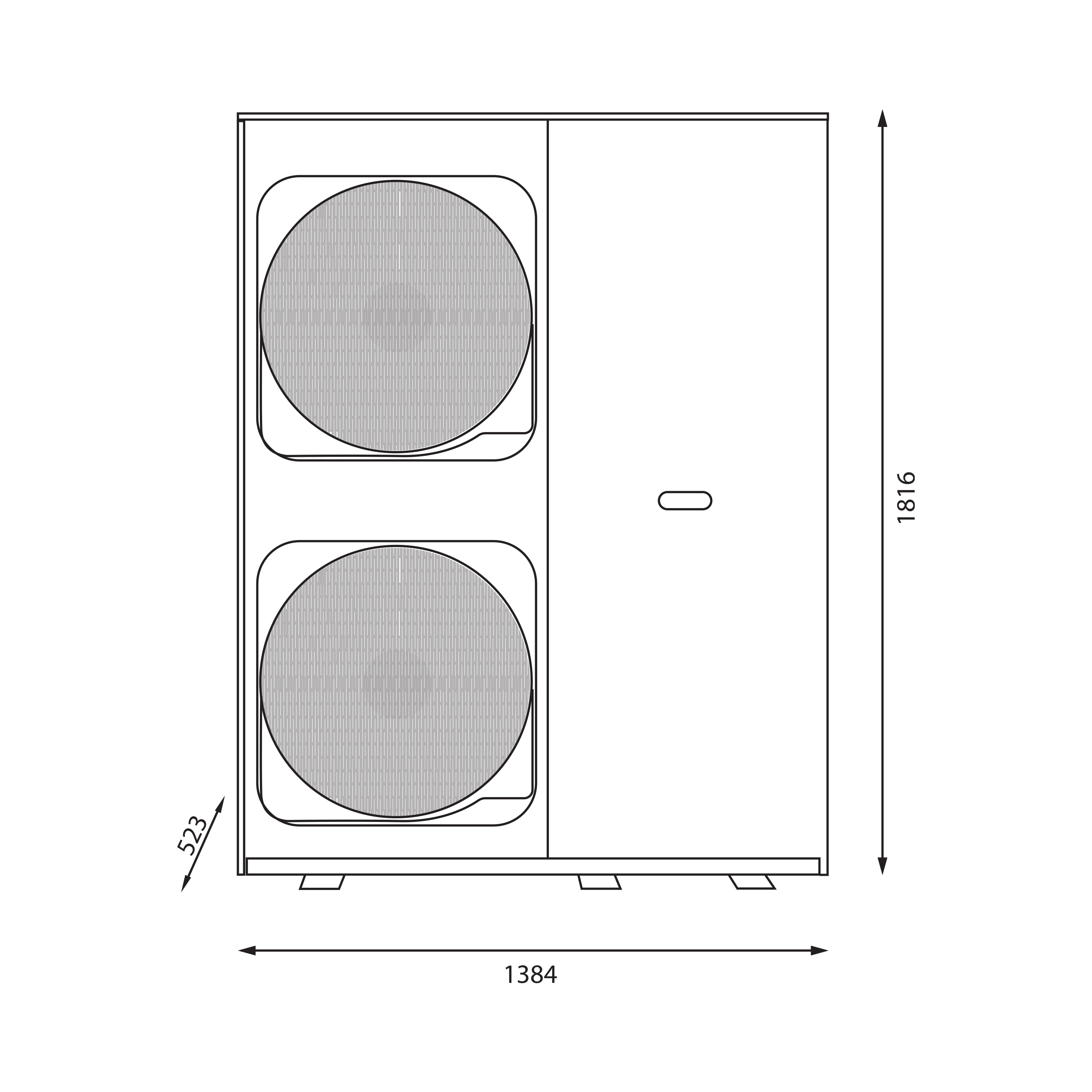 Dizalica topline zrak/voda Terma Adriatic PRO Monoblok HT-M 30/3f, R290