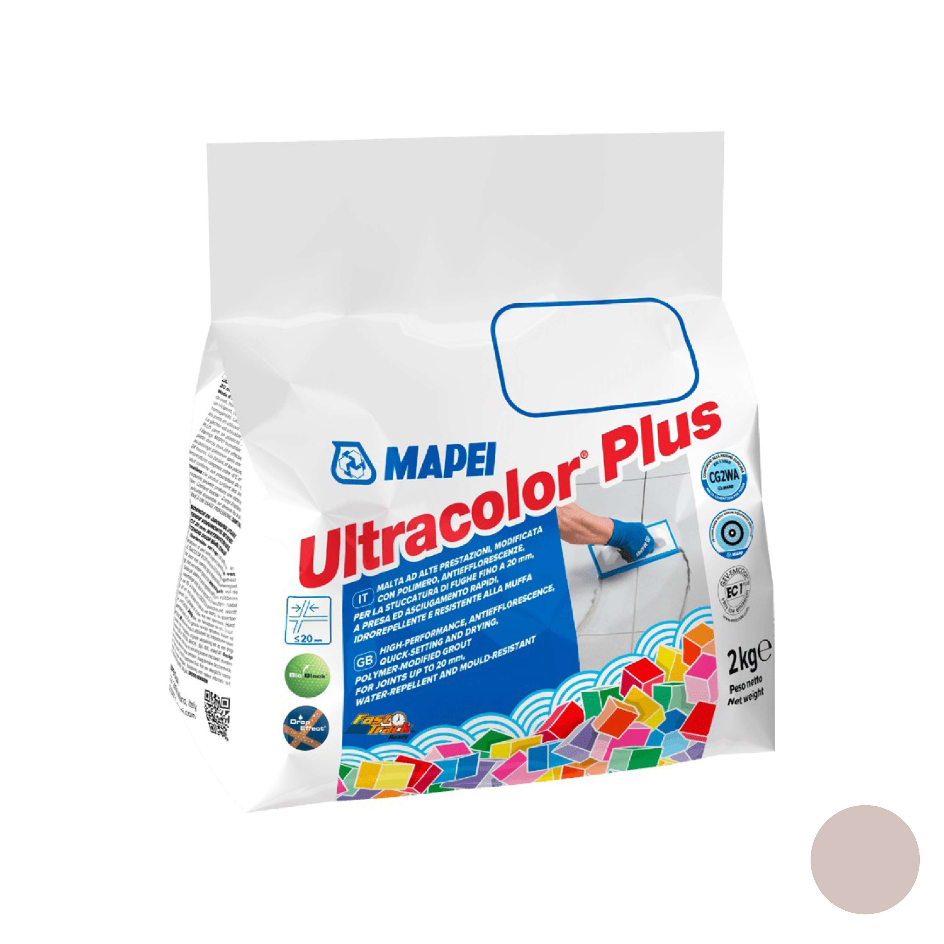 Fugir masa brzovezujuća Mapei Ultracolor Plus N.123 Ancient White, 2 kg
