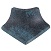 Vanjski kut Gres de Aragon Ocean Blue Bali, 75x75 mm