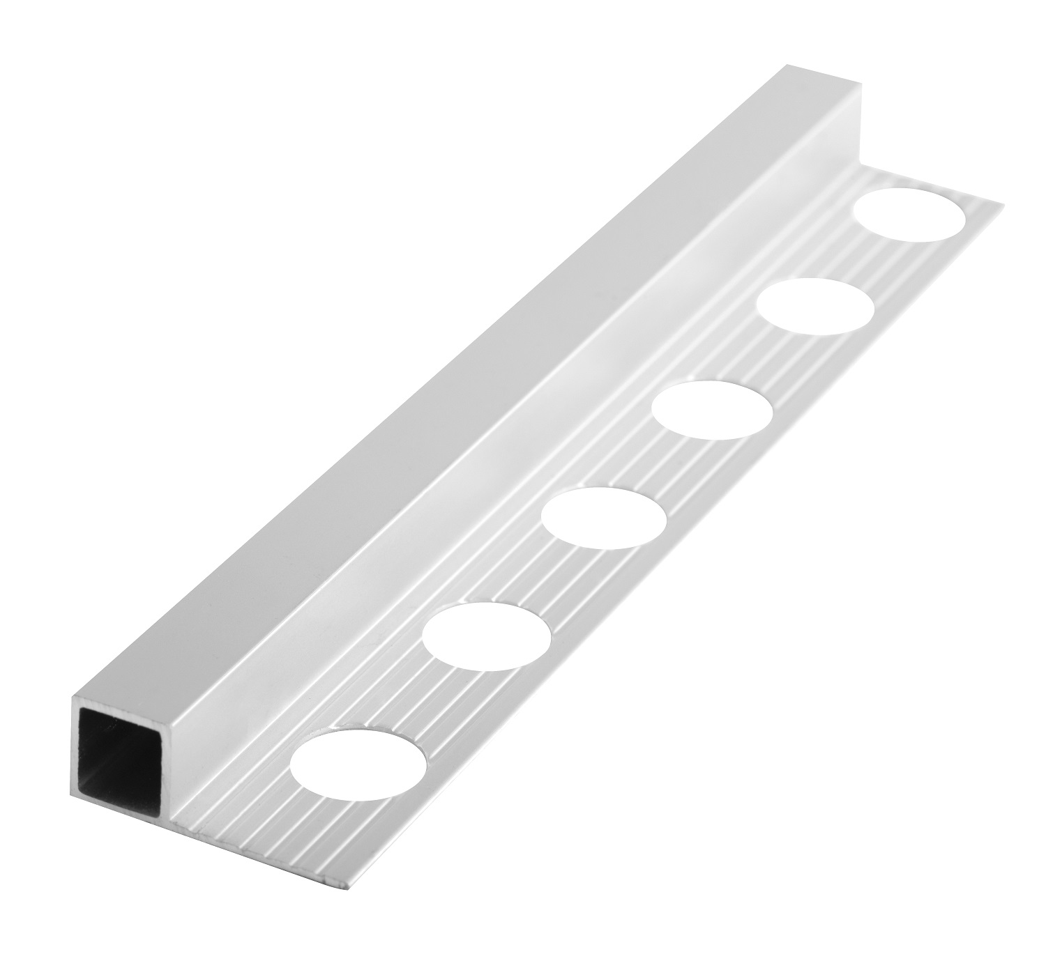 Lajsna četvrtasta za vanjski kut Voxort Square Matt, alu, 10 mm, 2,7 m