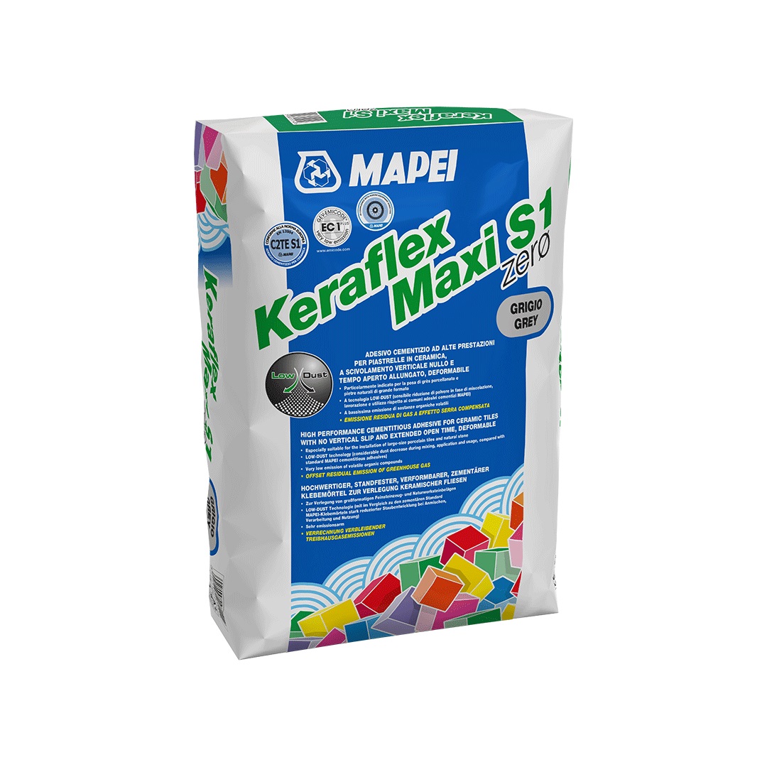 Ljepilo fleksibilno Mapei Keraflex Maxi S1 Zero Grigio (C2TE S1), 25 kg