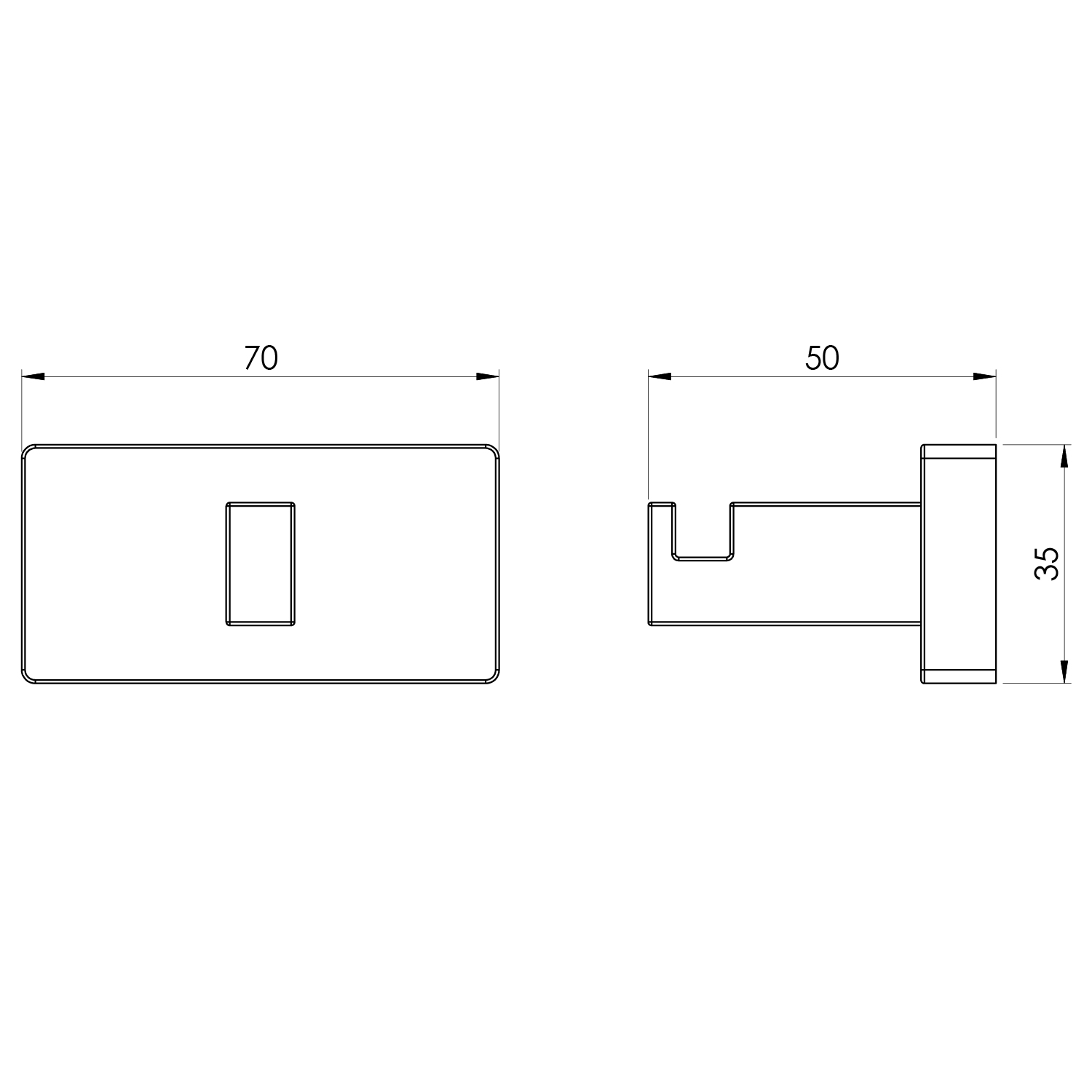 Vješalica Voxort 4000, crna, zidna