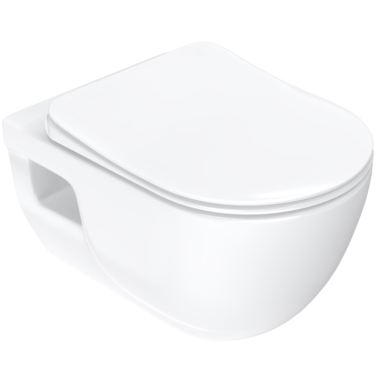 Toaletna školjka viseća Concepto Brilla Rimless, max. 6 L, 53 cm