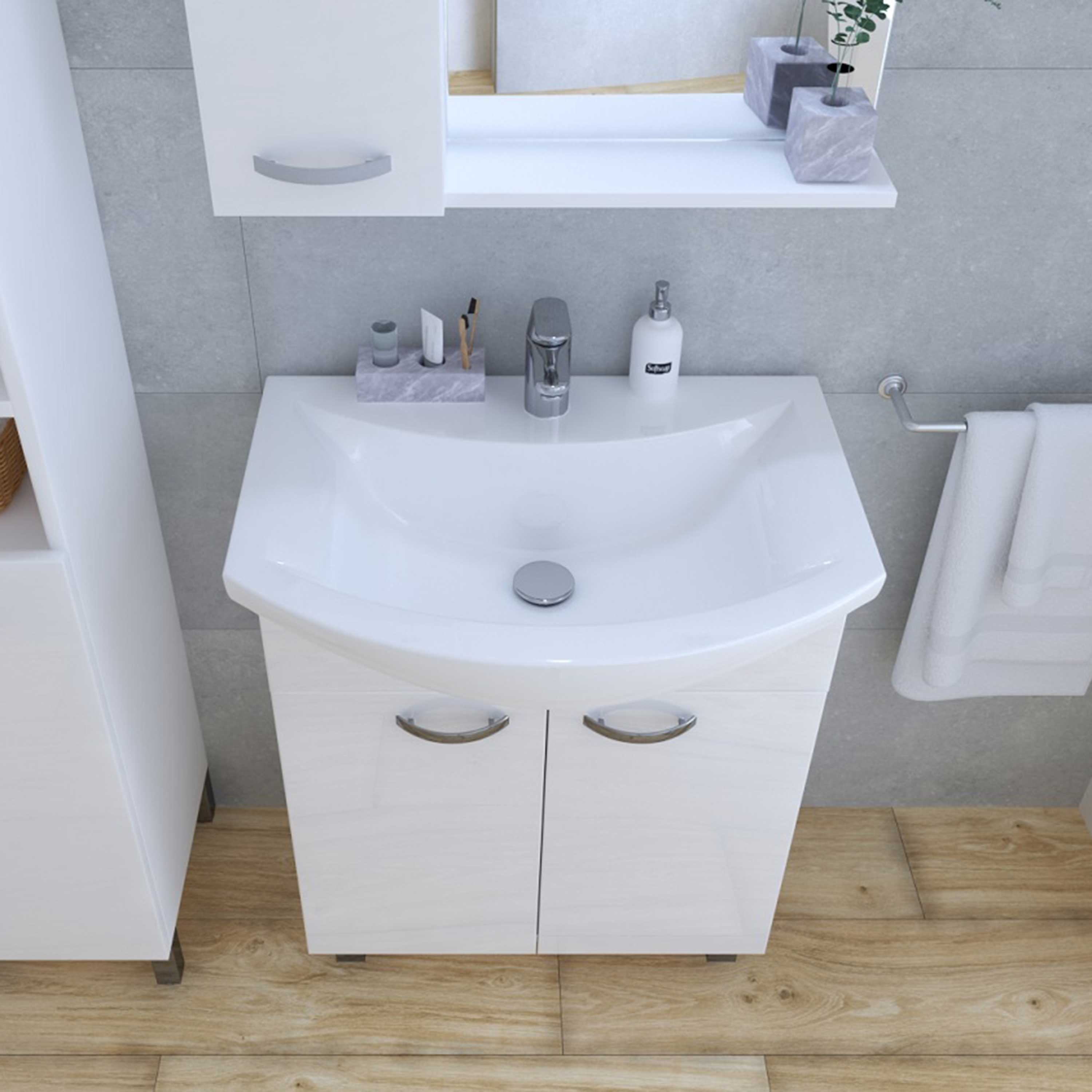 Kupaonski element stojeći sa umivaonikom Concepto Sara New, 65 cm