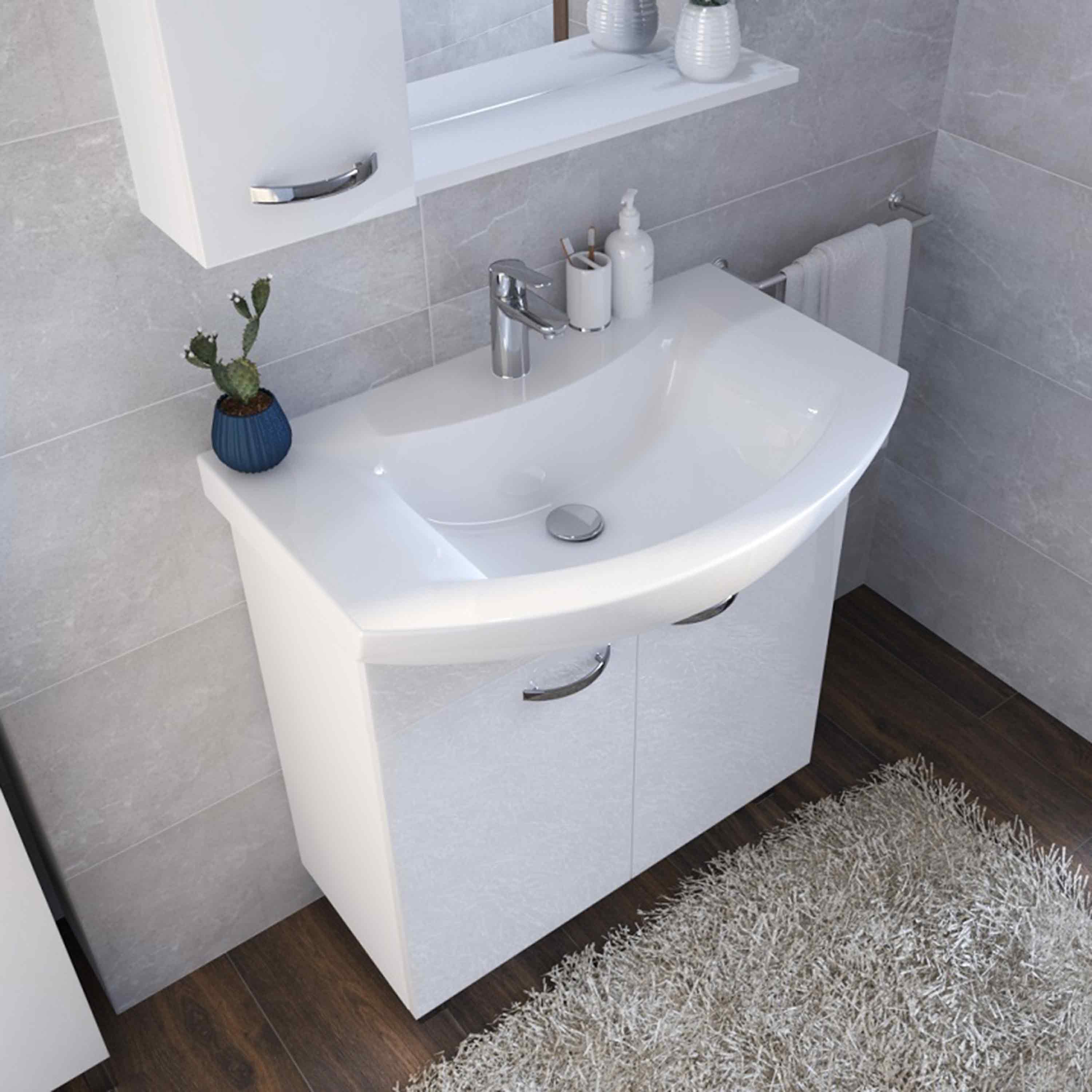 Kupaonski element stojeći sa umivaonikom Concepto Sara New, 75 cm