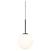 Okrugli luster Zorra Lighting Nancy (žarulja G9, D15 cm, ravni) crno/bijeli 