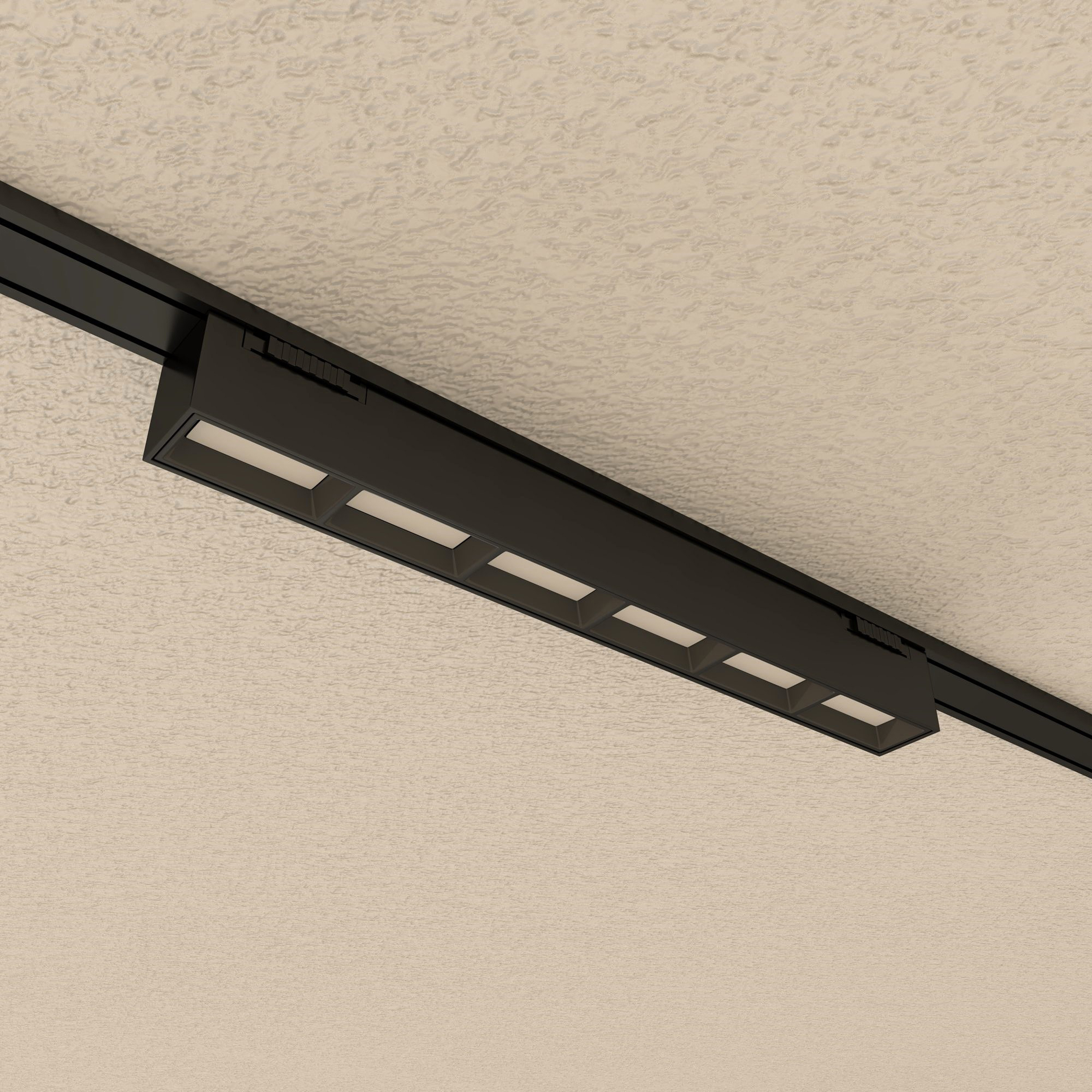 Reflektor za šinu Zorra lighting Ella (12W, CRI:>90, BA:90°, IP20), crni