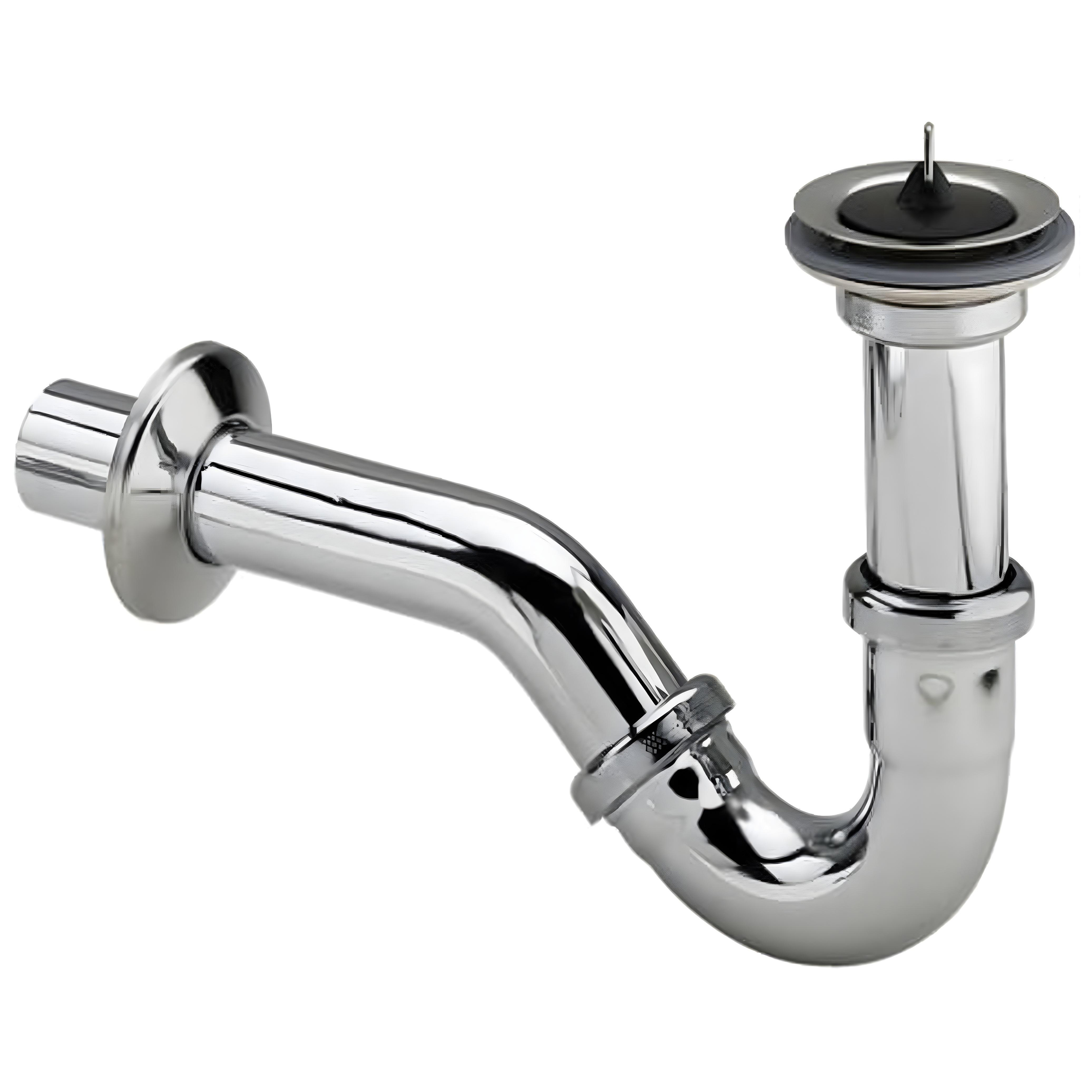 Sifon za bide Viega, cijevni, mesing niklani