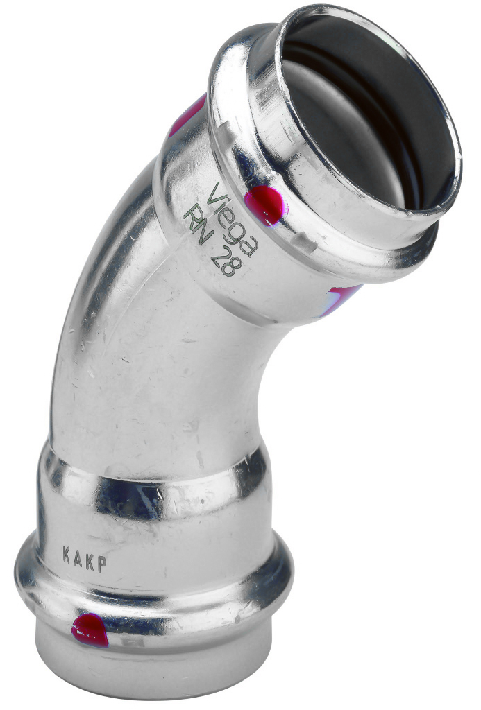 Koljeno Prestabo,  15 mm 45°, NN