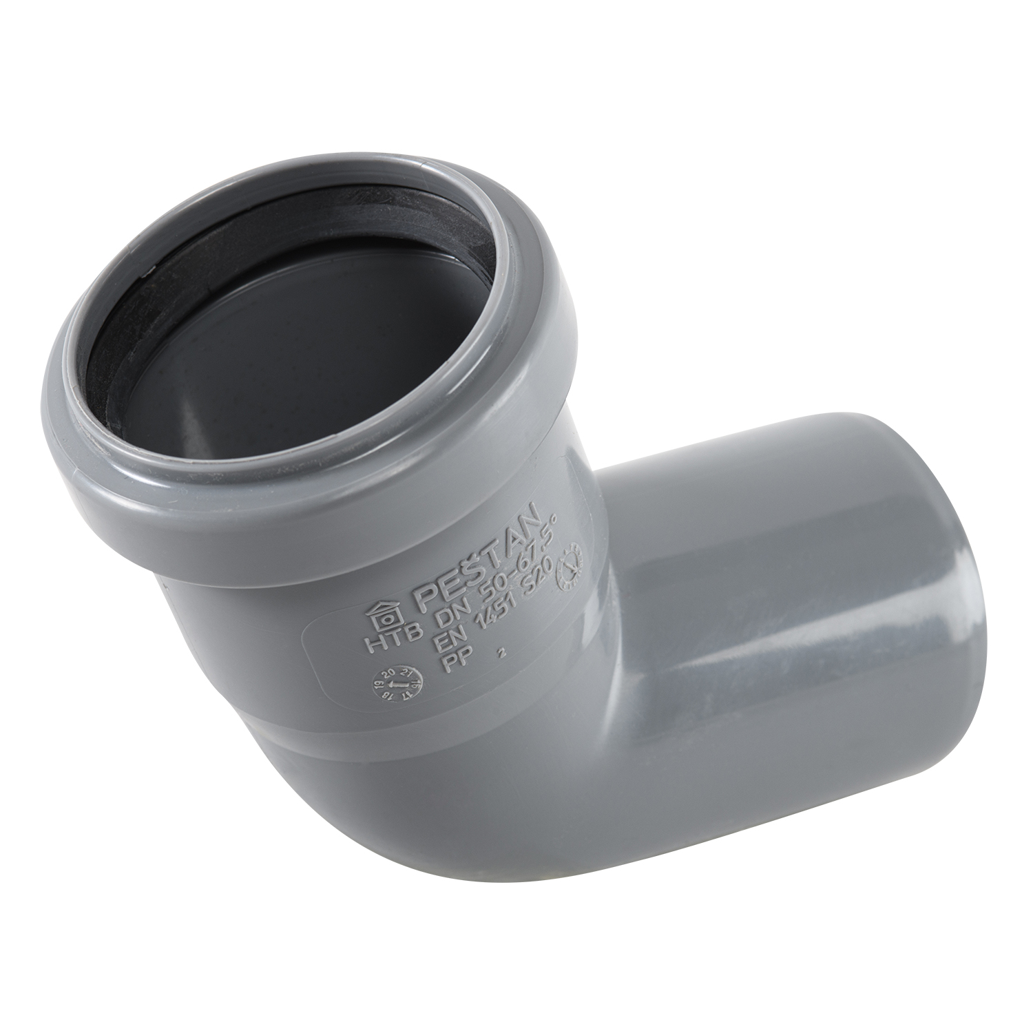 PP koljeno Peštan, 50 mm 67,5°
