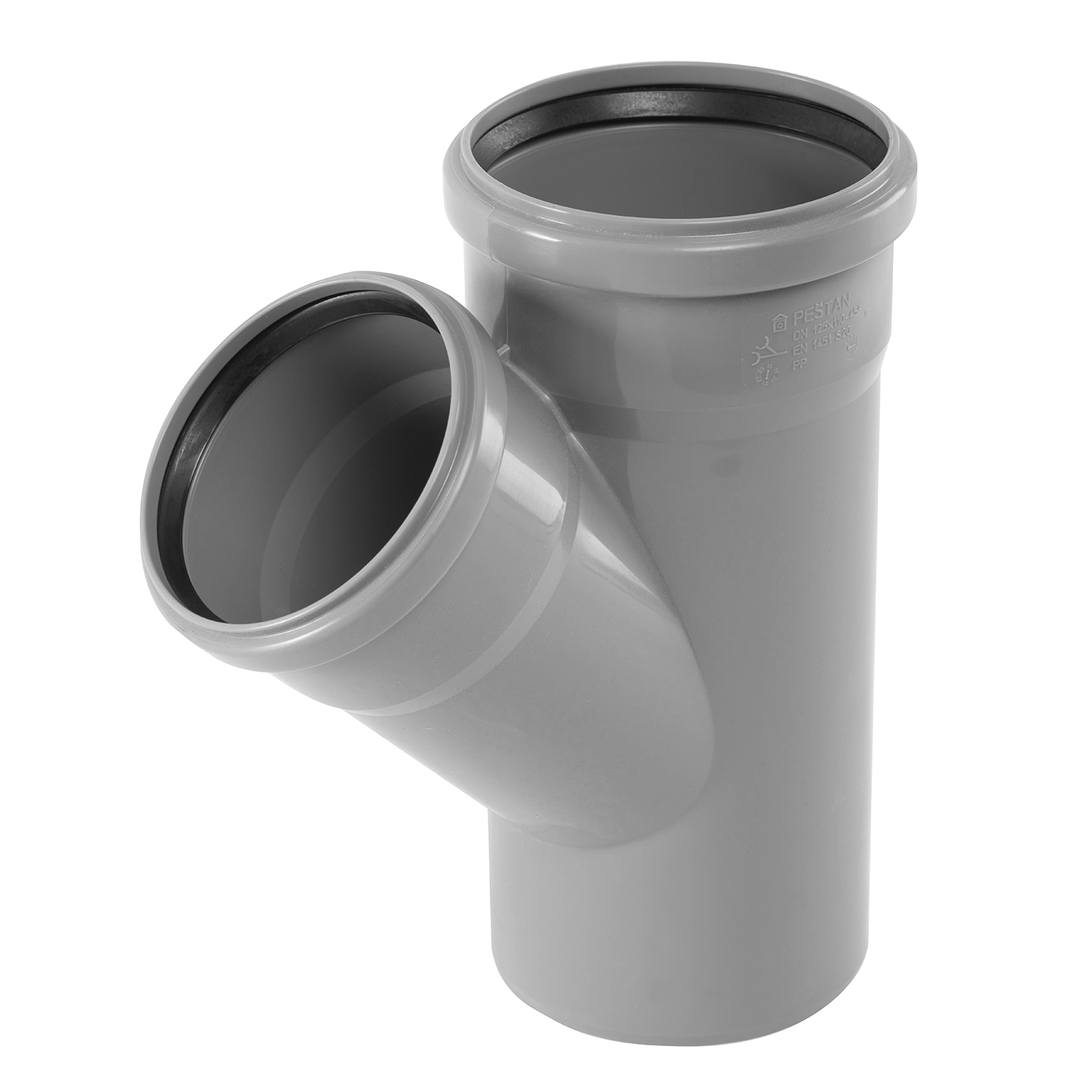 PP račva reducirana Peštan, 125/110 mm 45°