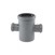 PP račva dupla reducirana Peštan, 110/50 mm 87°