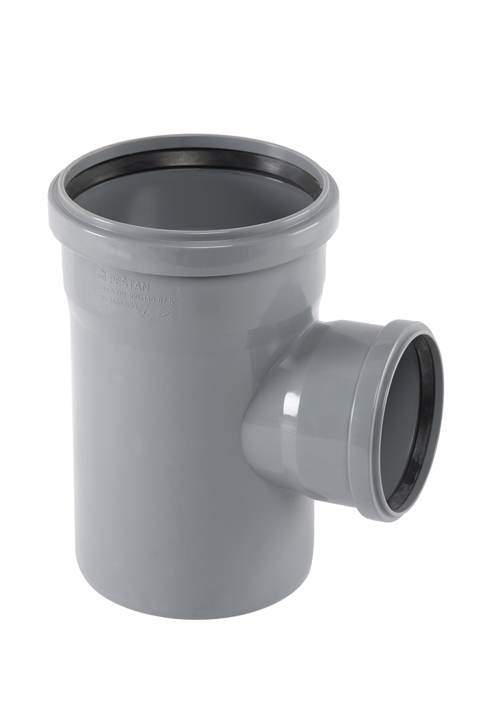 PP račva reducirana Peštan, 160/110 mm 87°