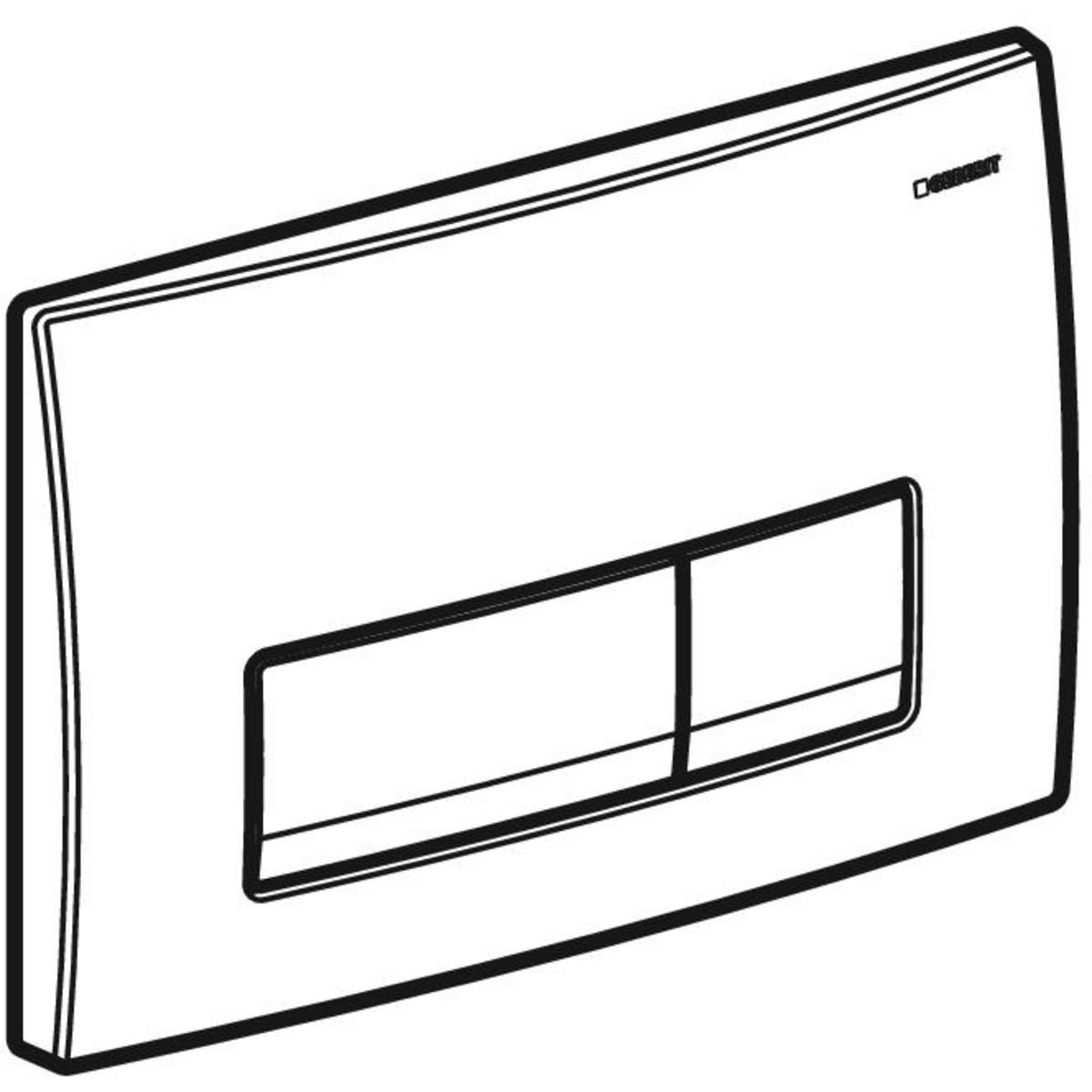 Tipka Geberit Delta50, crna RAL9005