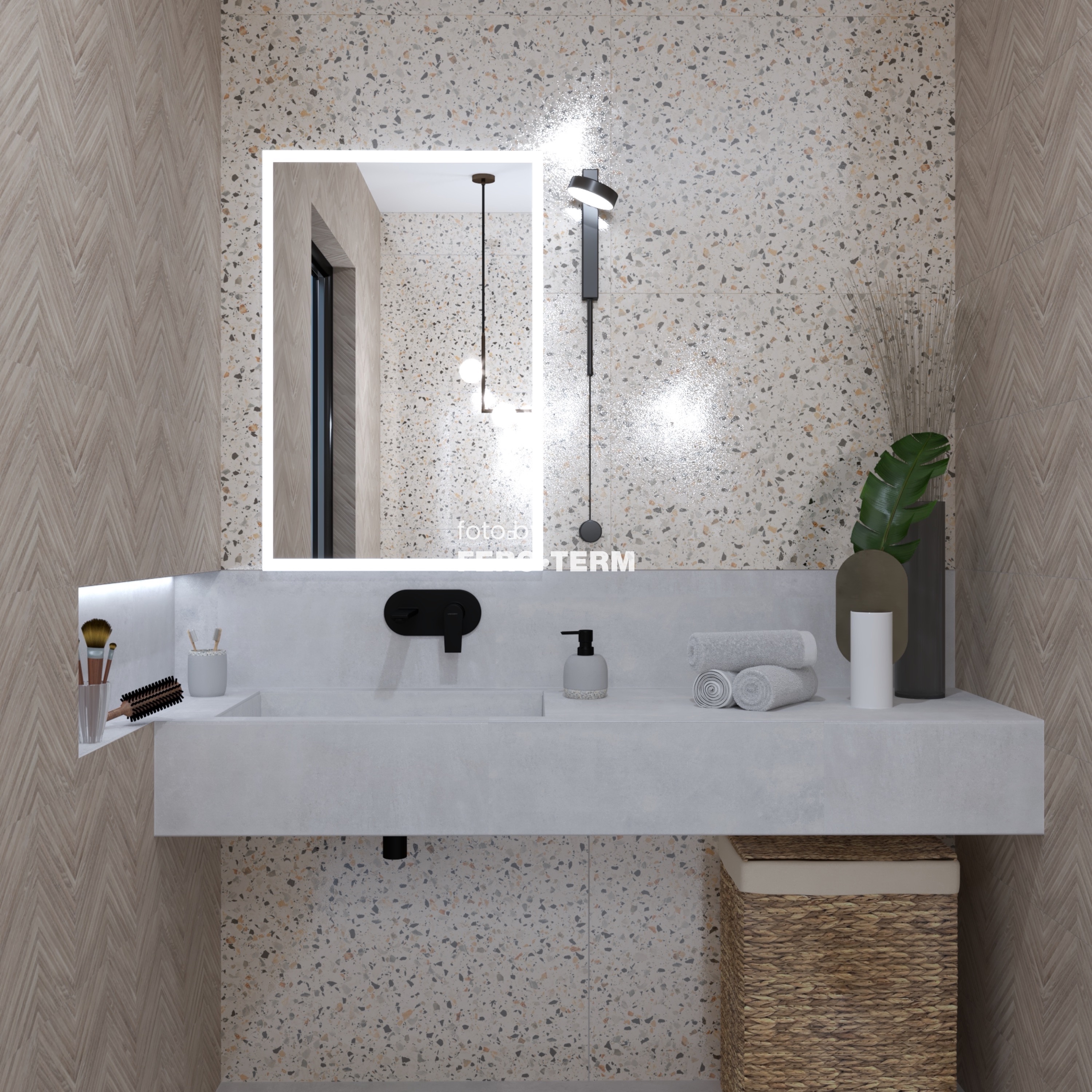 Dozator sapuna Voxort Tisen, Gray