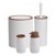 Set galanterije Voxort Stripe, bijeli, 4 kom/set
