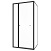 Tuš kabina pravokutna Voxort Blue Premium Fly E Black, 100x80, prozirno/mat crna