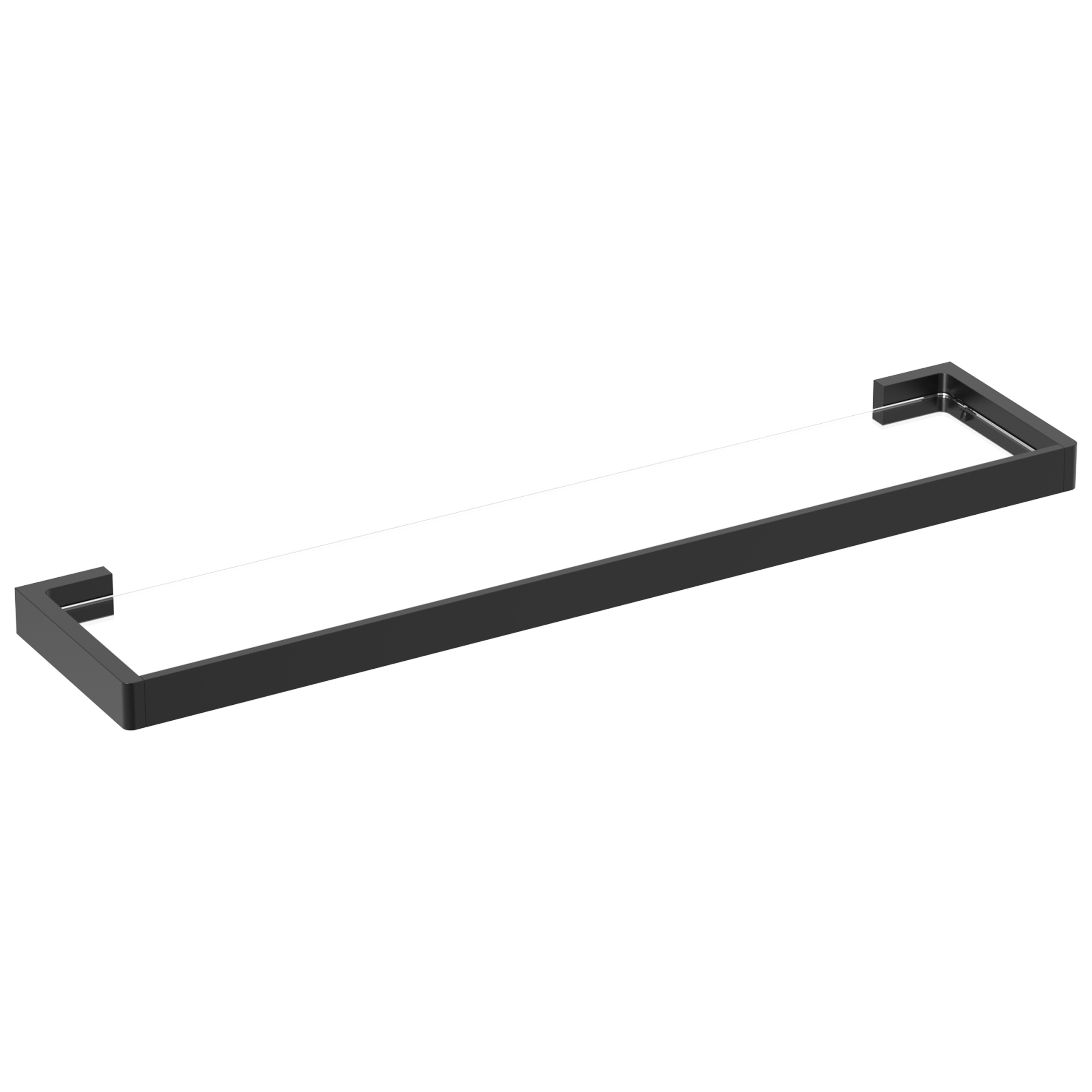 Etažer Voxort Lora Black, stakleni