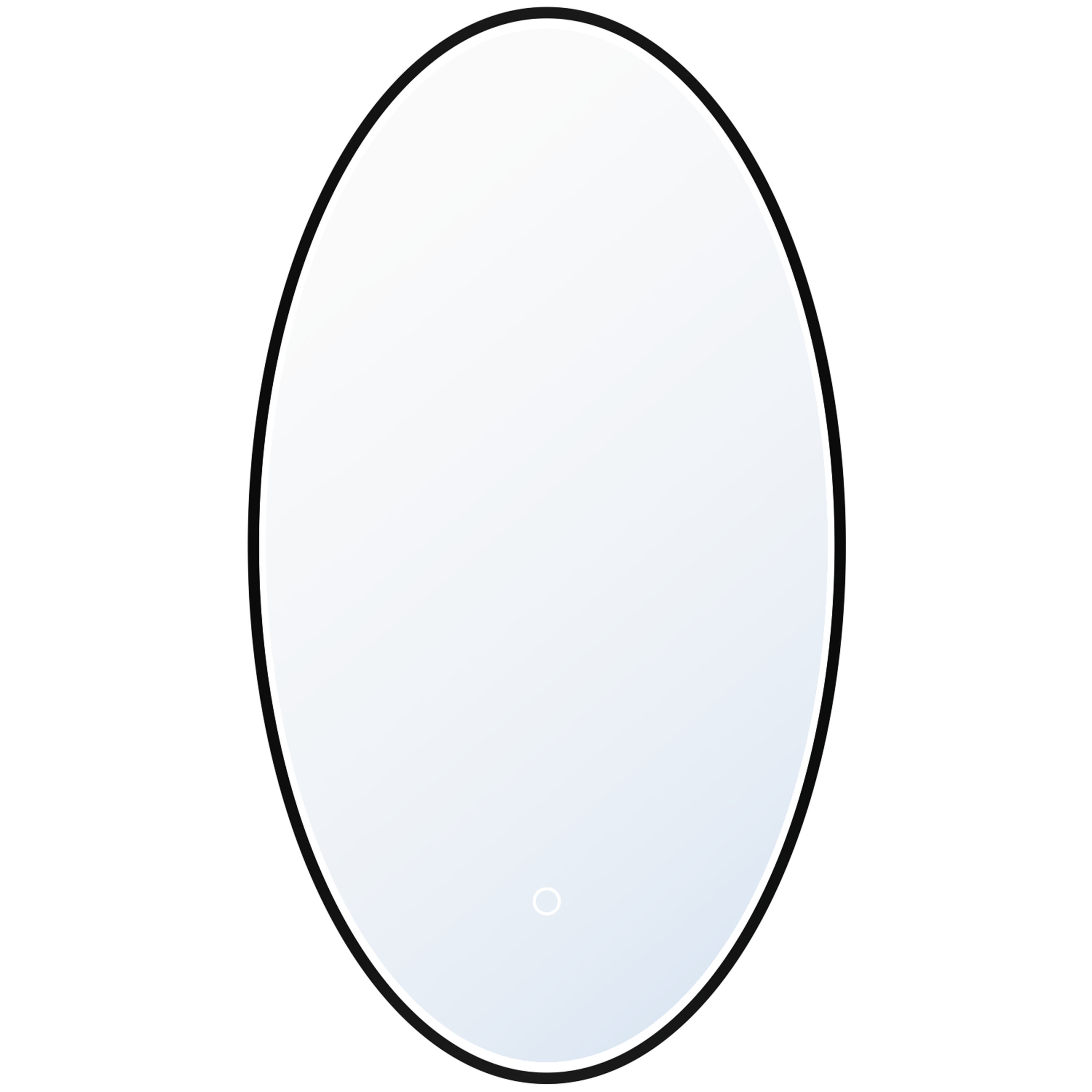 Ogledalo sa LED rasvjetom Concepto+ Rafi Touch, 50x5x90 cm, ovalno