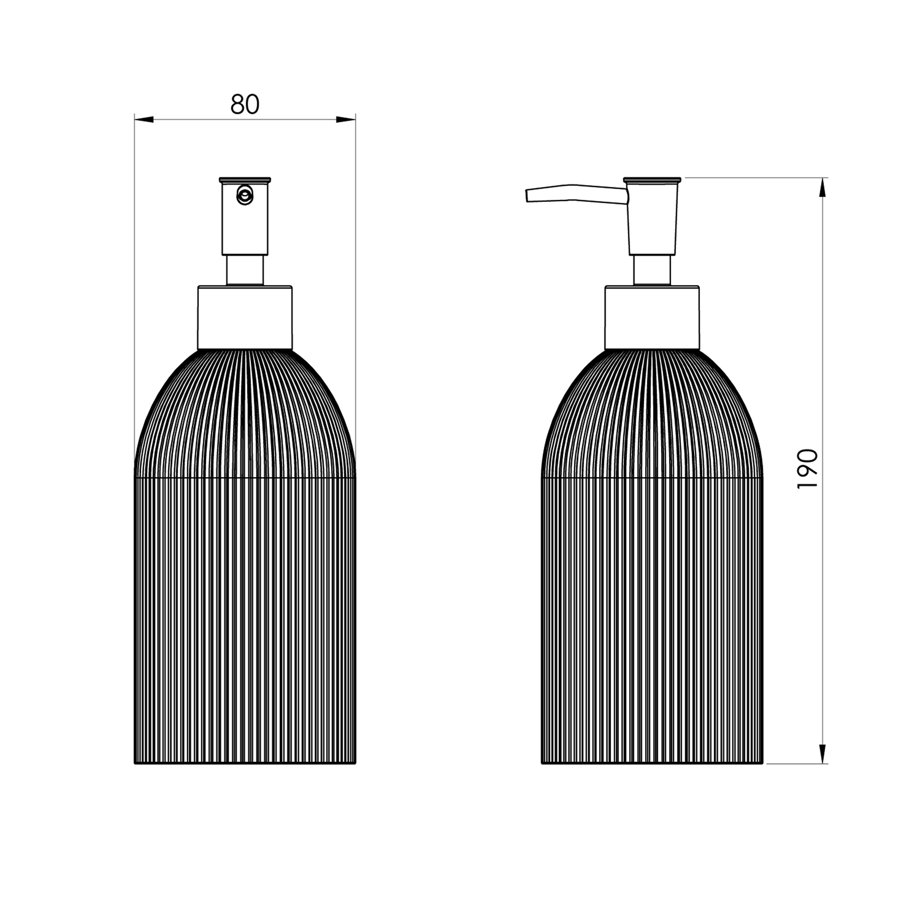 Dozator sapuna Voxort Linee, roza