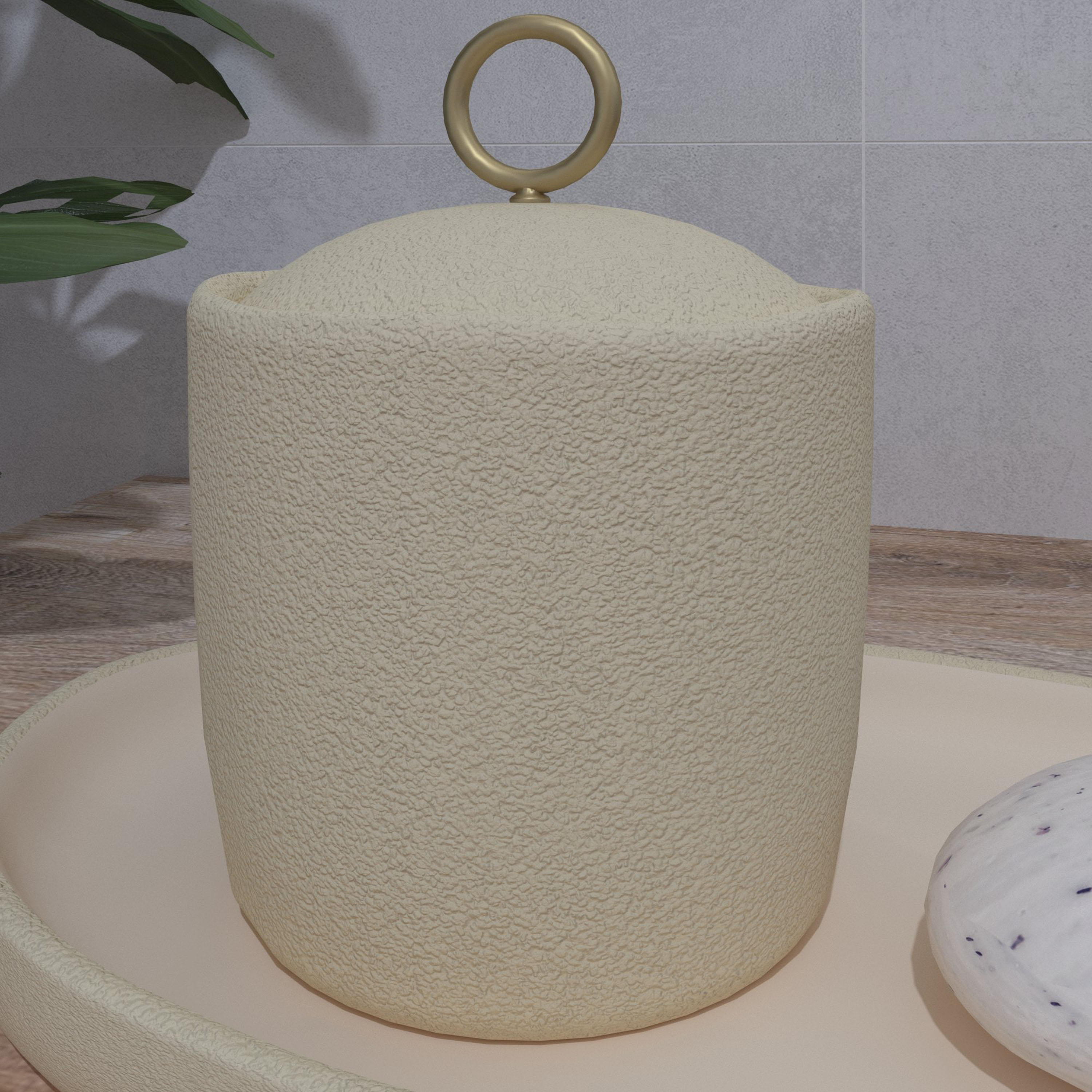 Posuda za blazinice Voxort Pierre, bež